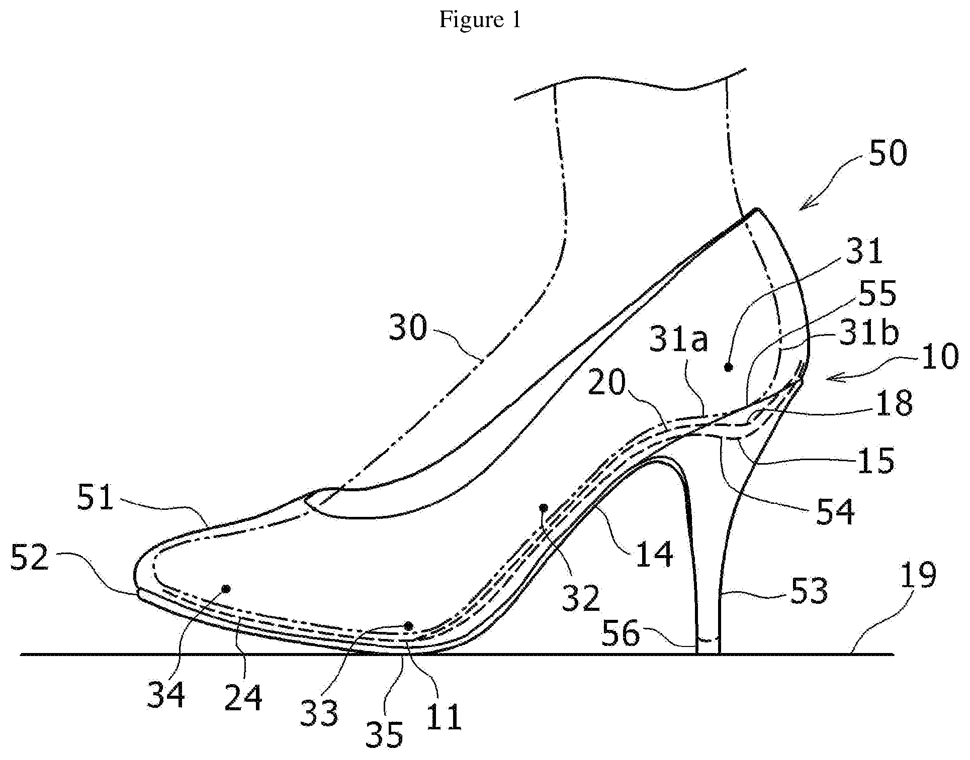 Patent US12342901 — Insole — Figure 1