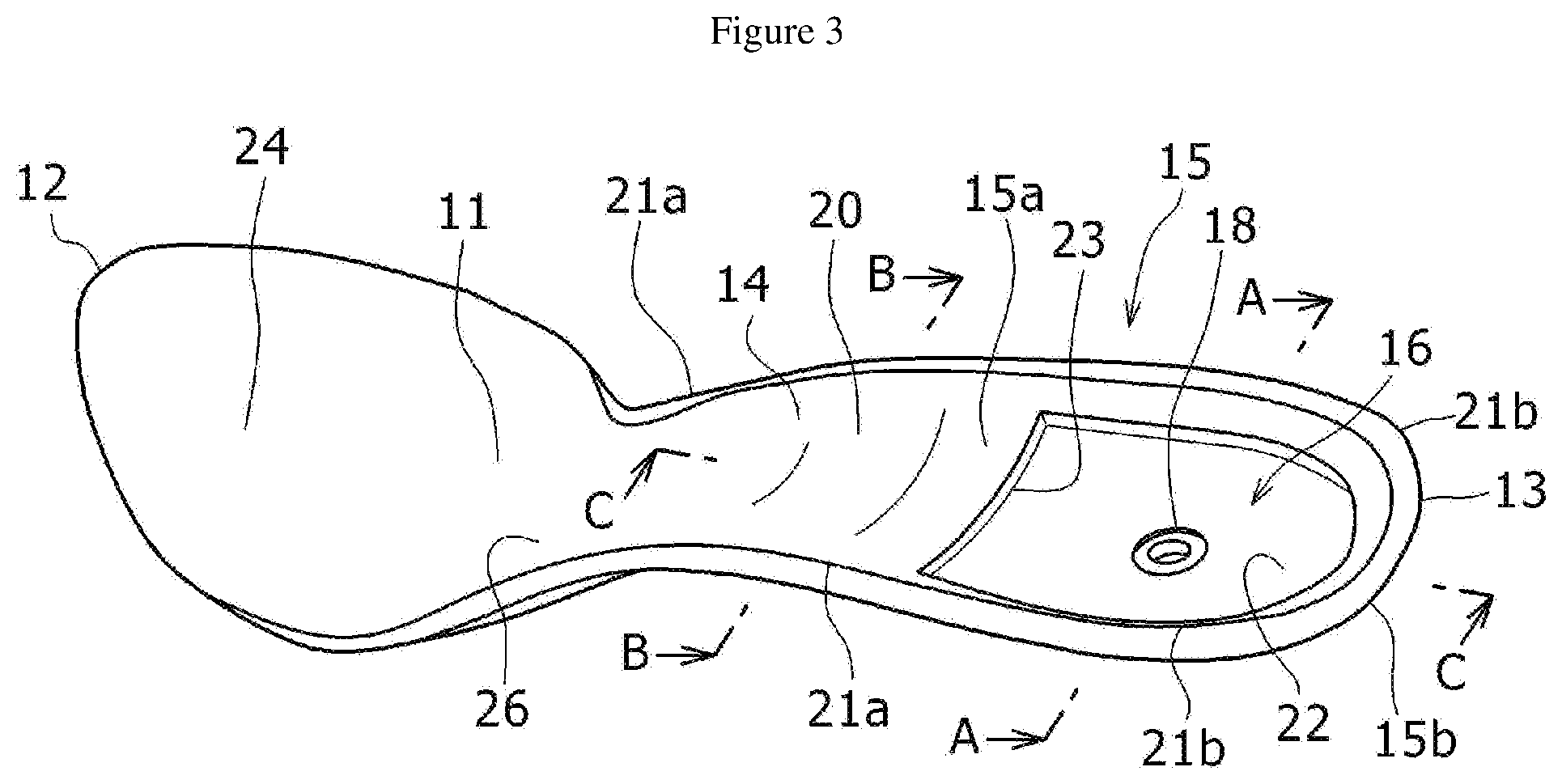 Patent US12342901 Figure 3 – Insole