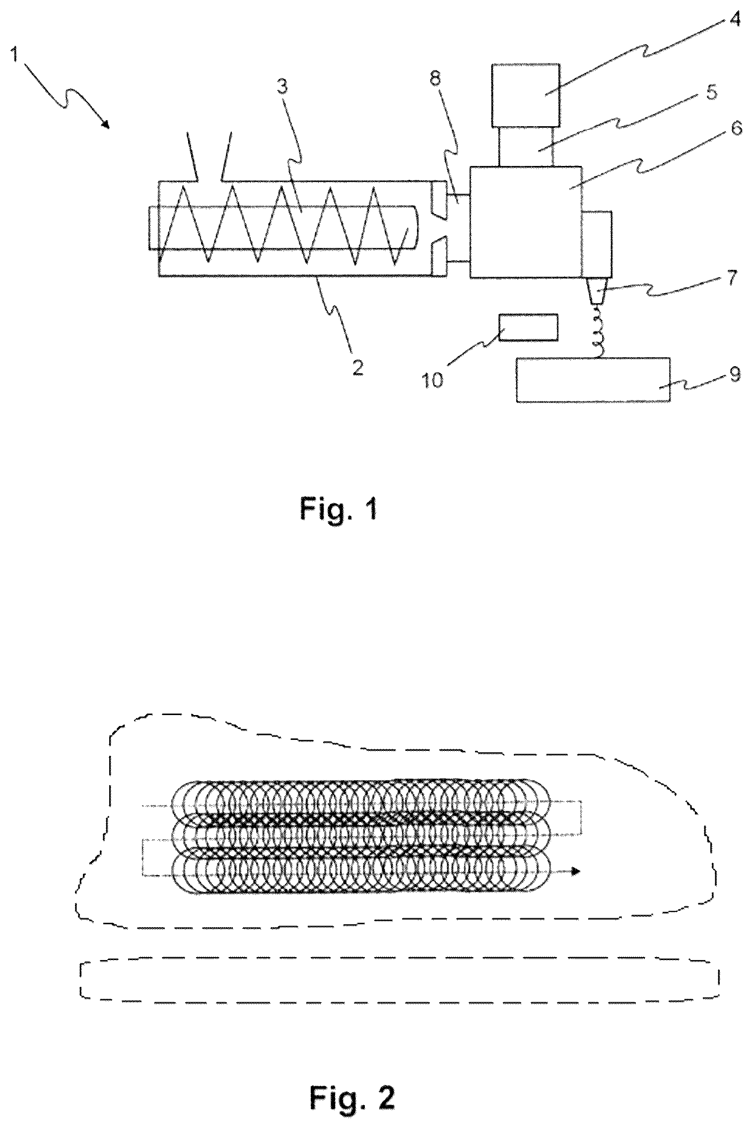 Patent US12342903 Figure 1 – Method for producing a textile material
