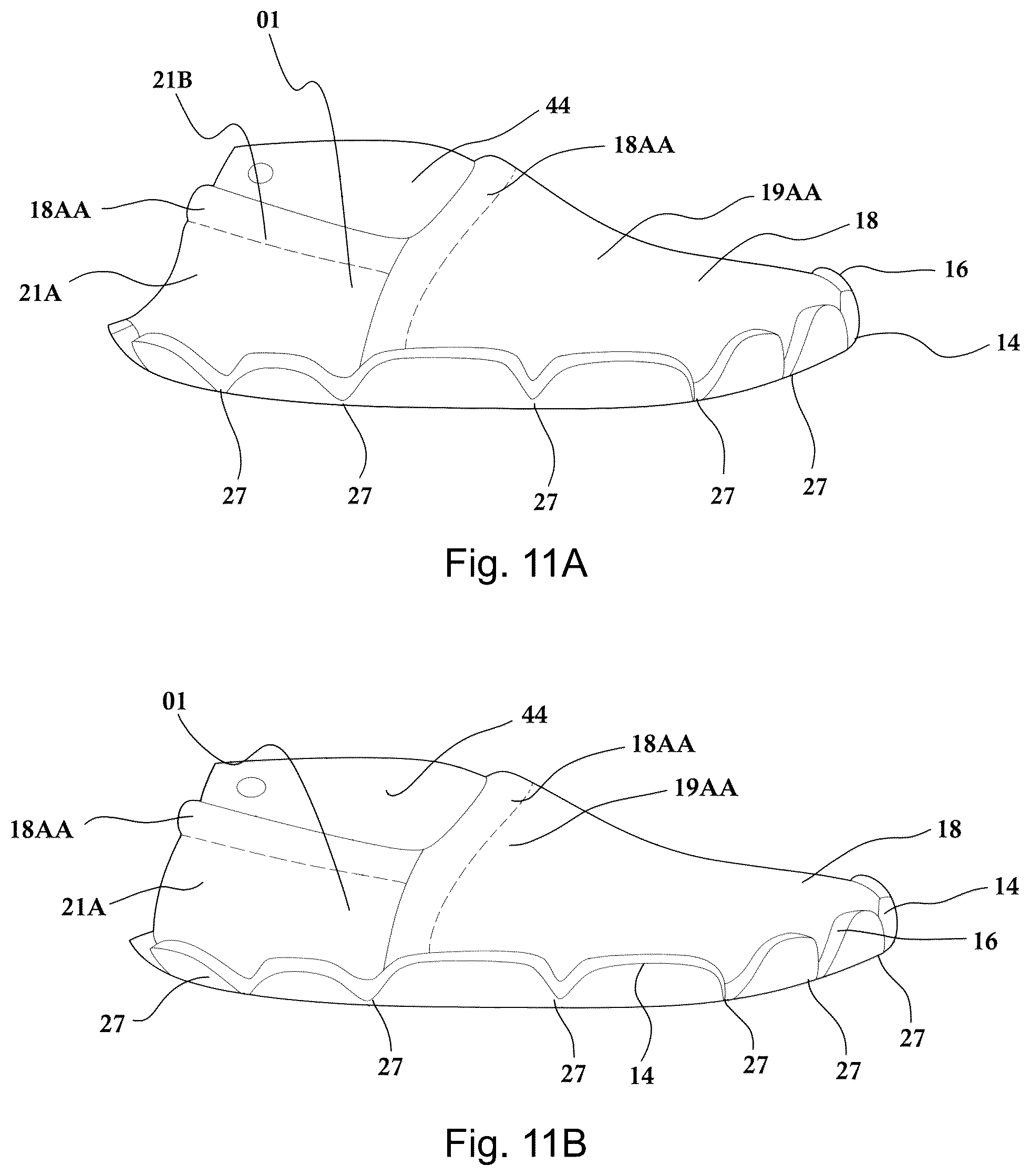 Patent US12342905 Figure 20 – Expandable shoe capable to grow with a wearer/user's feet for more than three sizes