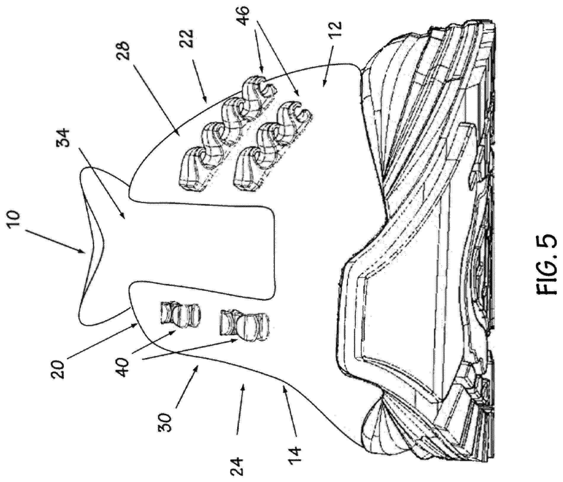 Patent US12342906 Figure 5 – Adjustable closure system for an article