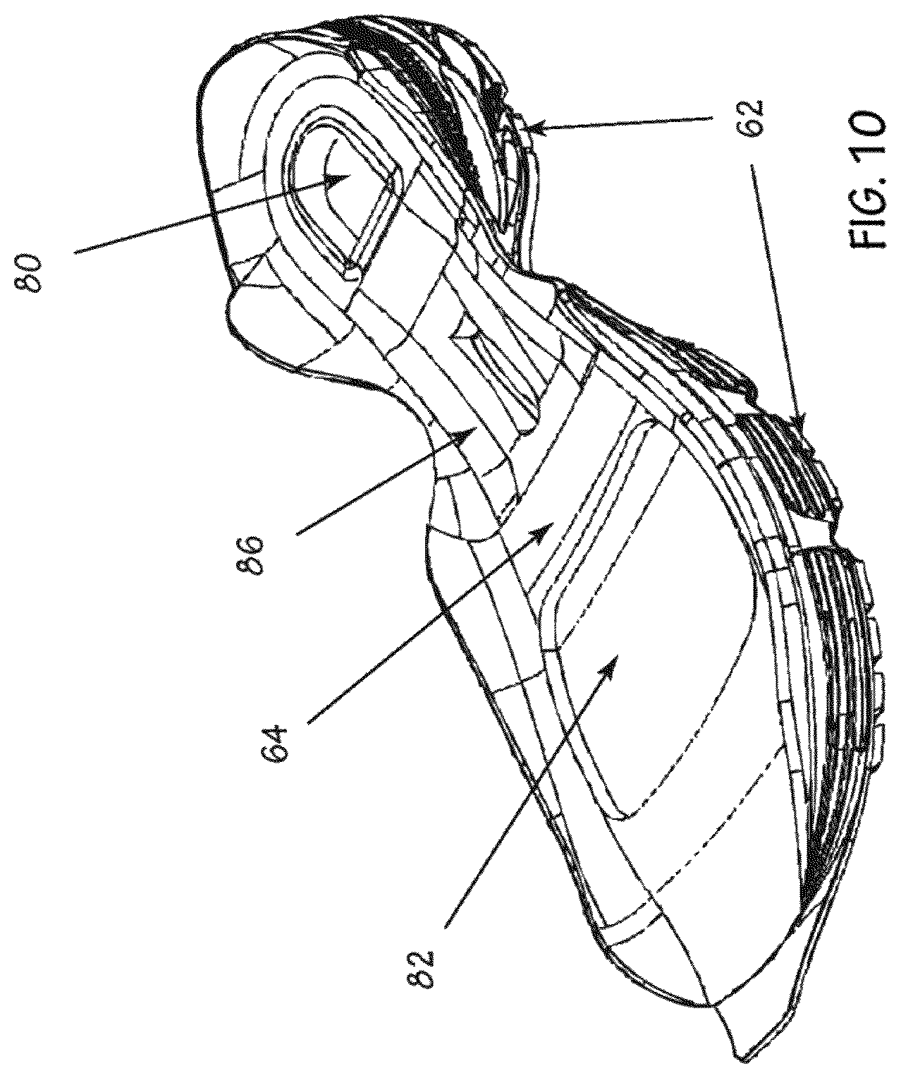 Patent US12342906 Figure 10 – Adjustable closure system for an article