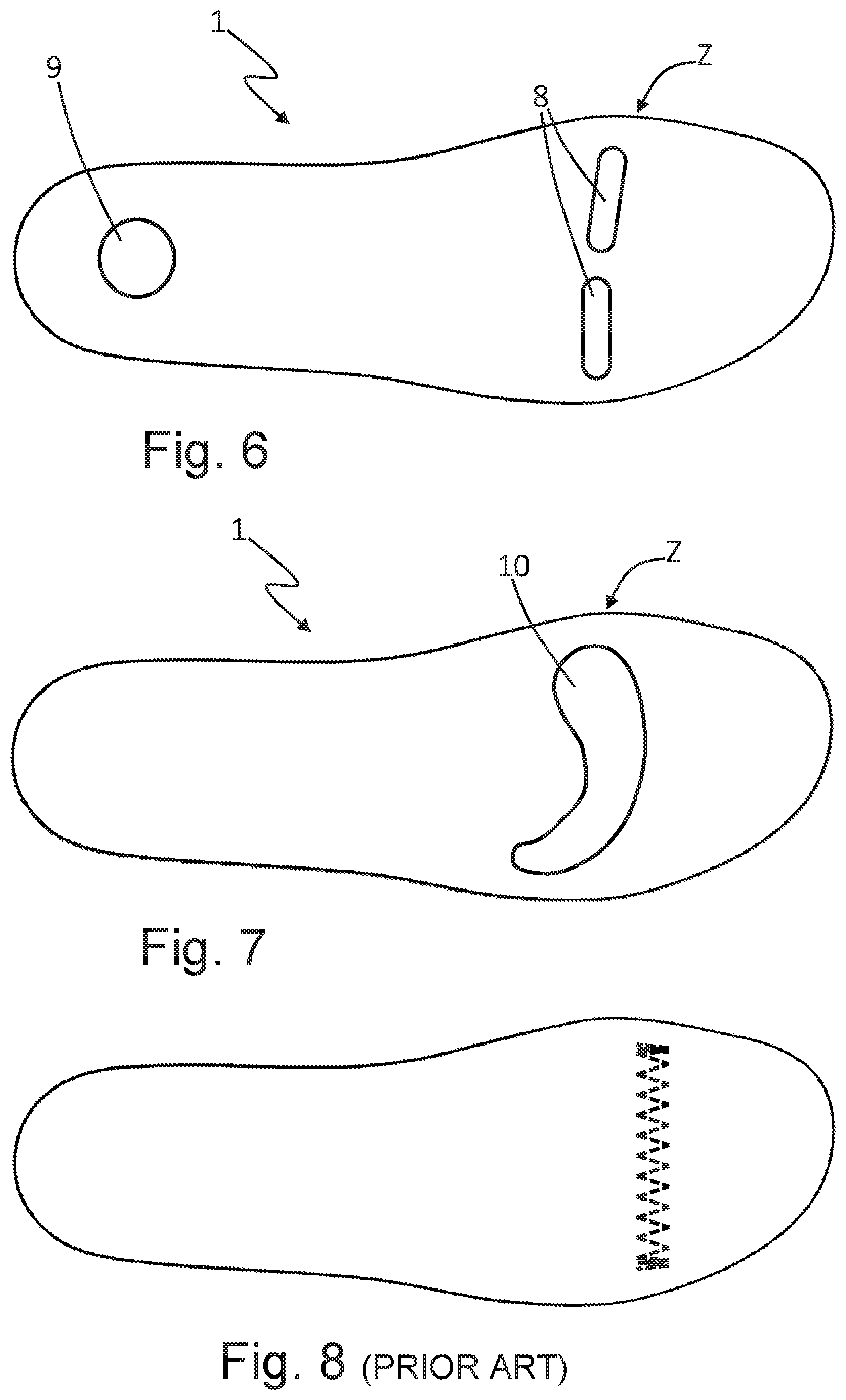 Patent US12342907 Figure 3 – Electrically dissipative removable insole, particularly for professional work shoes