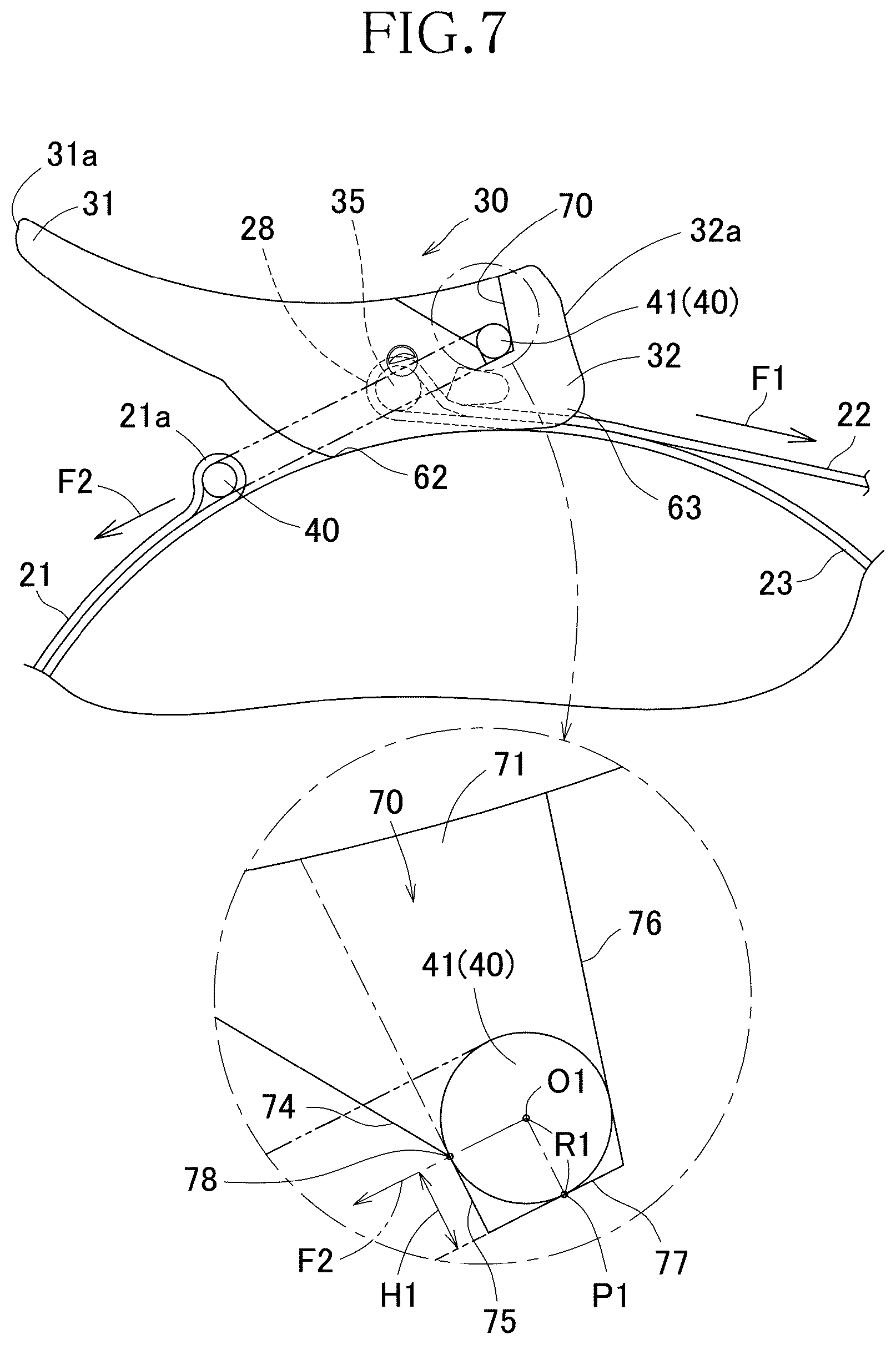 Patent US12342908 Figure 7 – Fastening device for air cylinder