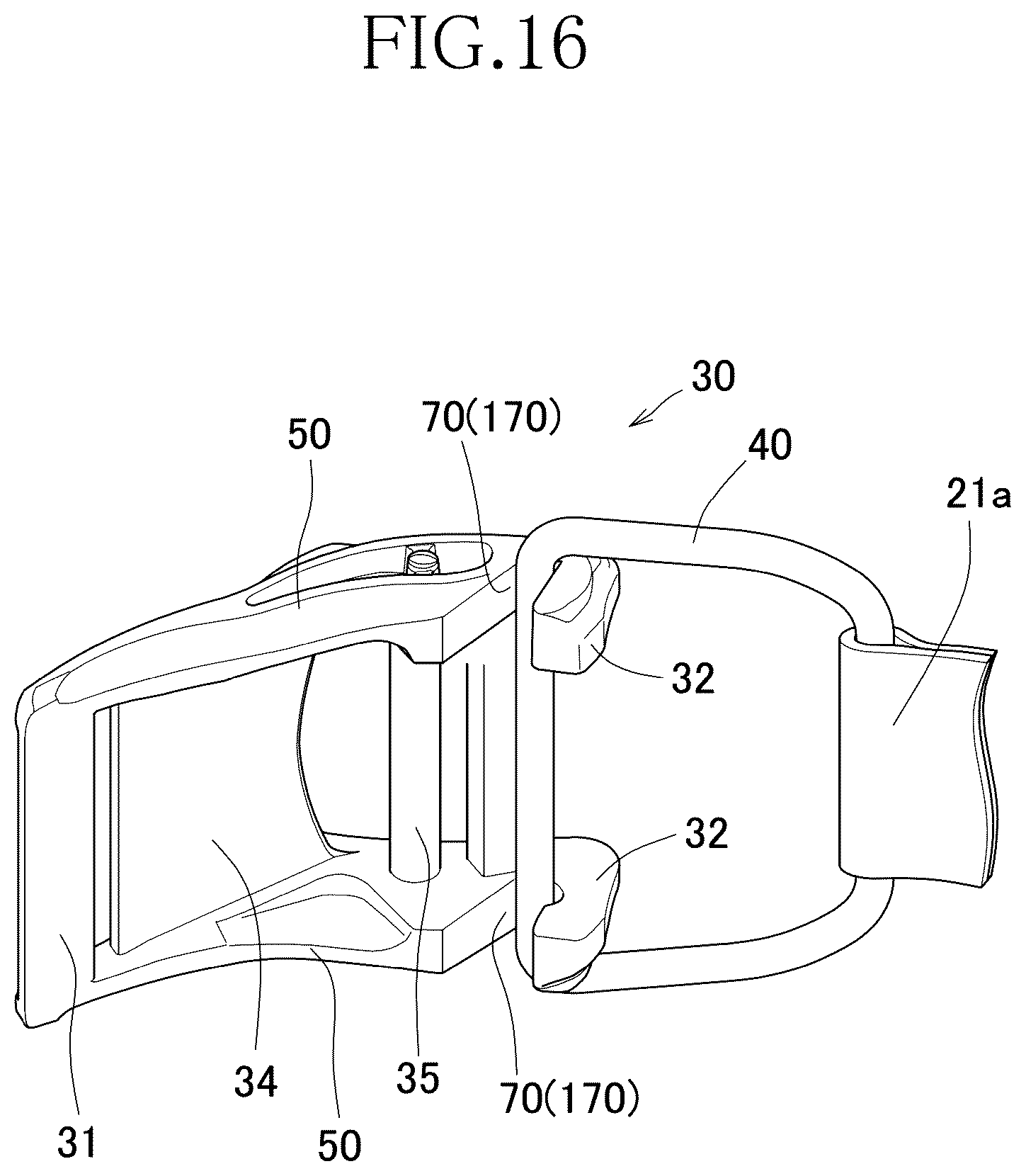 Patent US12342908 Figure 16 – Fastening device for air cylinder