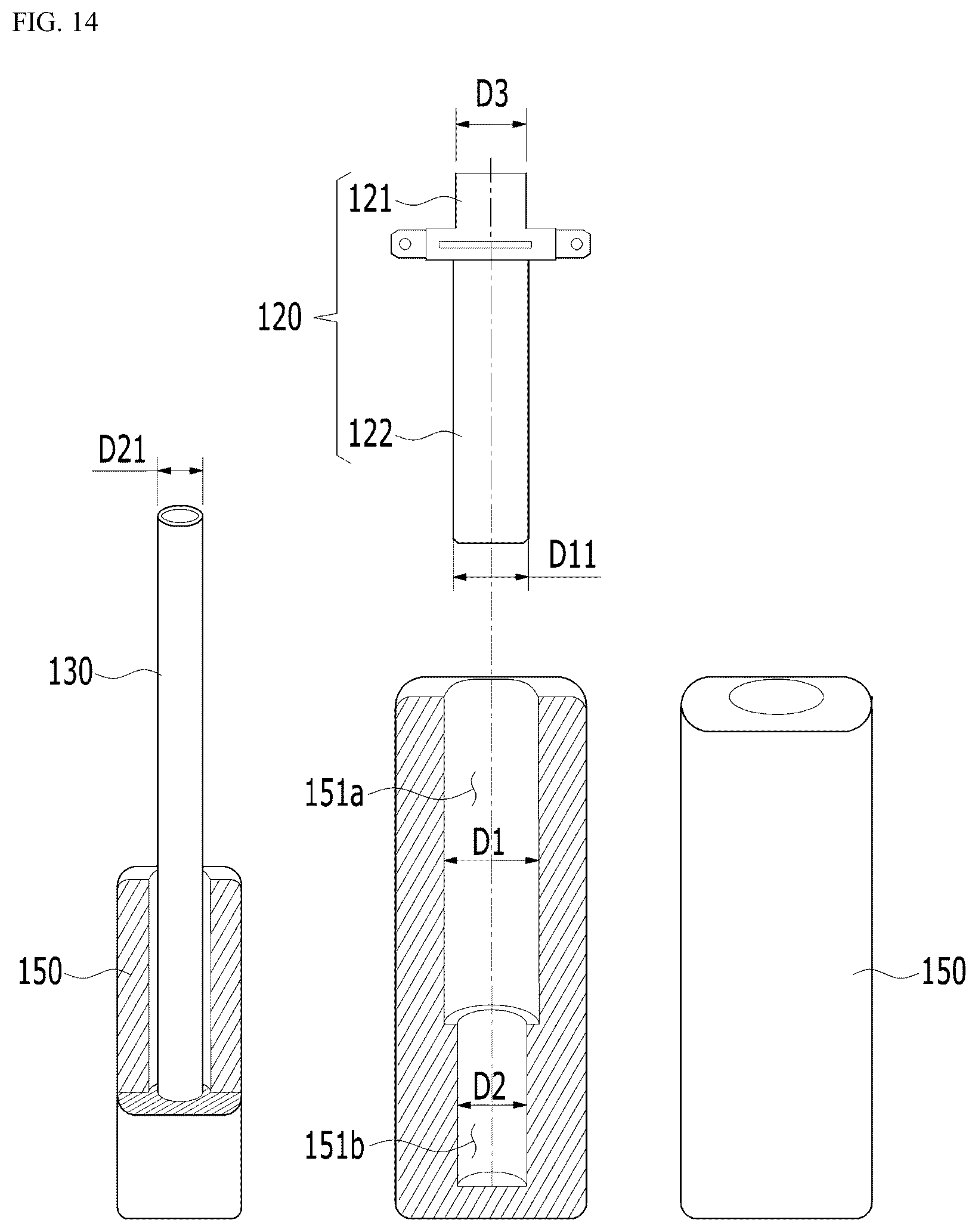 Patent US12342912 Figure 14 – Umbrella handle including portability-improving structure