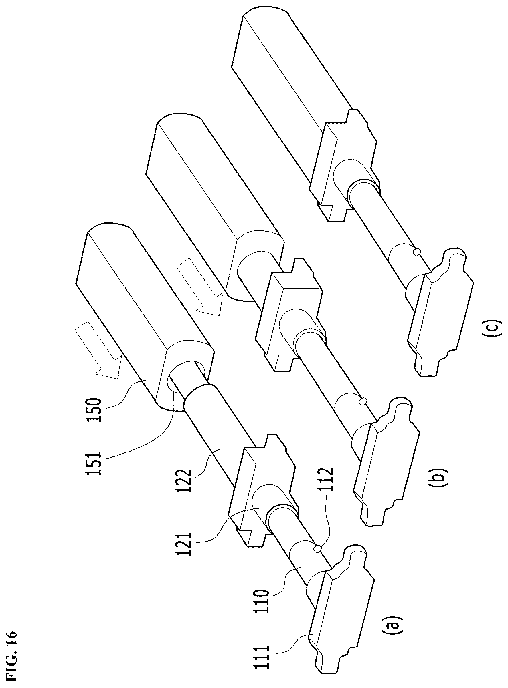 Patent US12342912 Figure 16 – Umbrella handle including portability-improving structure
