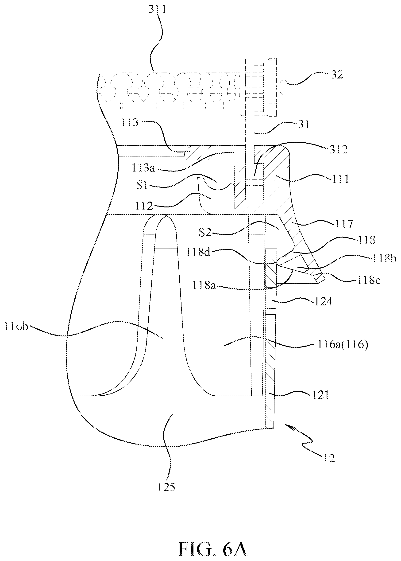 Patent US12342915 Figure 6 – Snap-fit suitcase