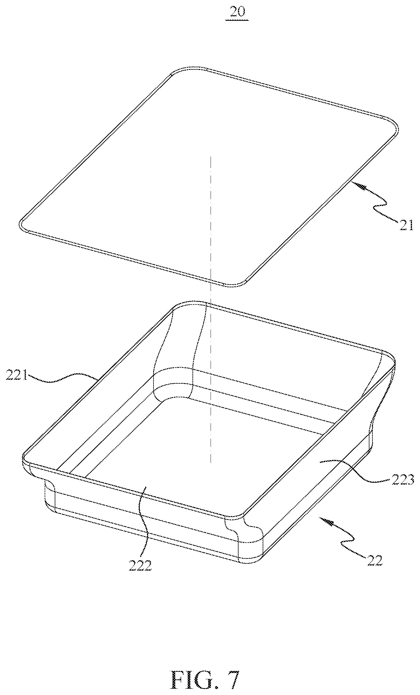 Patent US12342915 Figure 8 – Snap-fit suitcase
