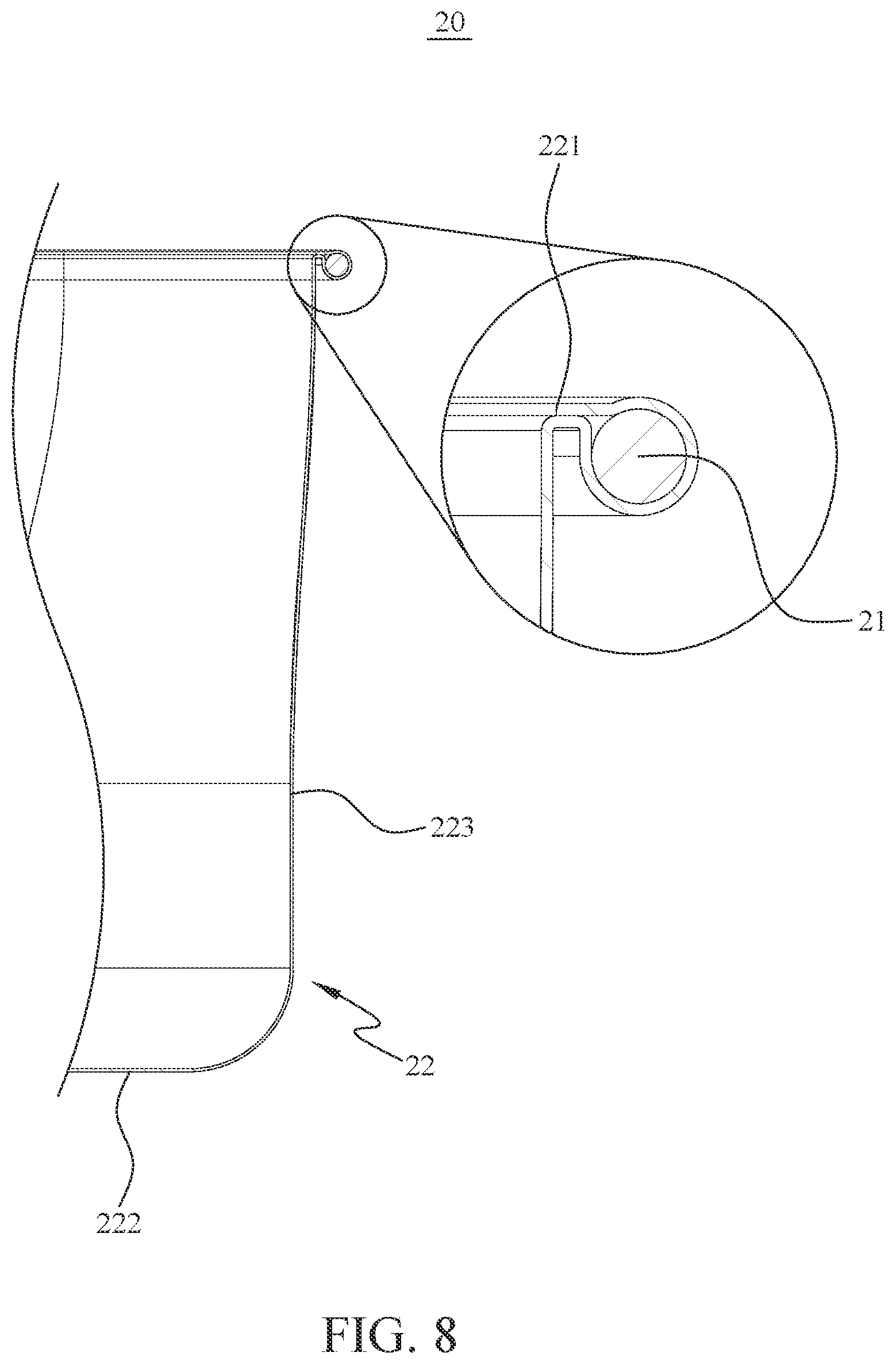 Patent US12342915 Figure 9 – Snap-fit suitcase