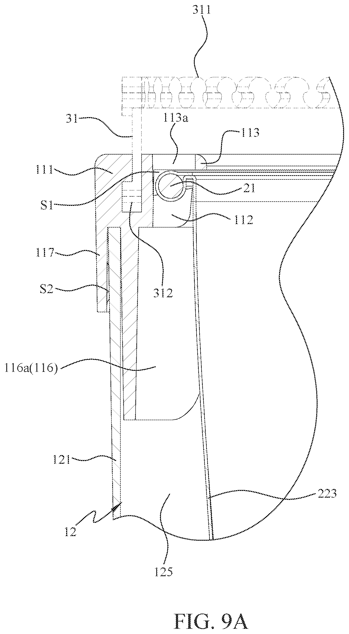 Patent US12342915 Figure 10 – Snap-fit suitcase
