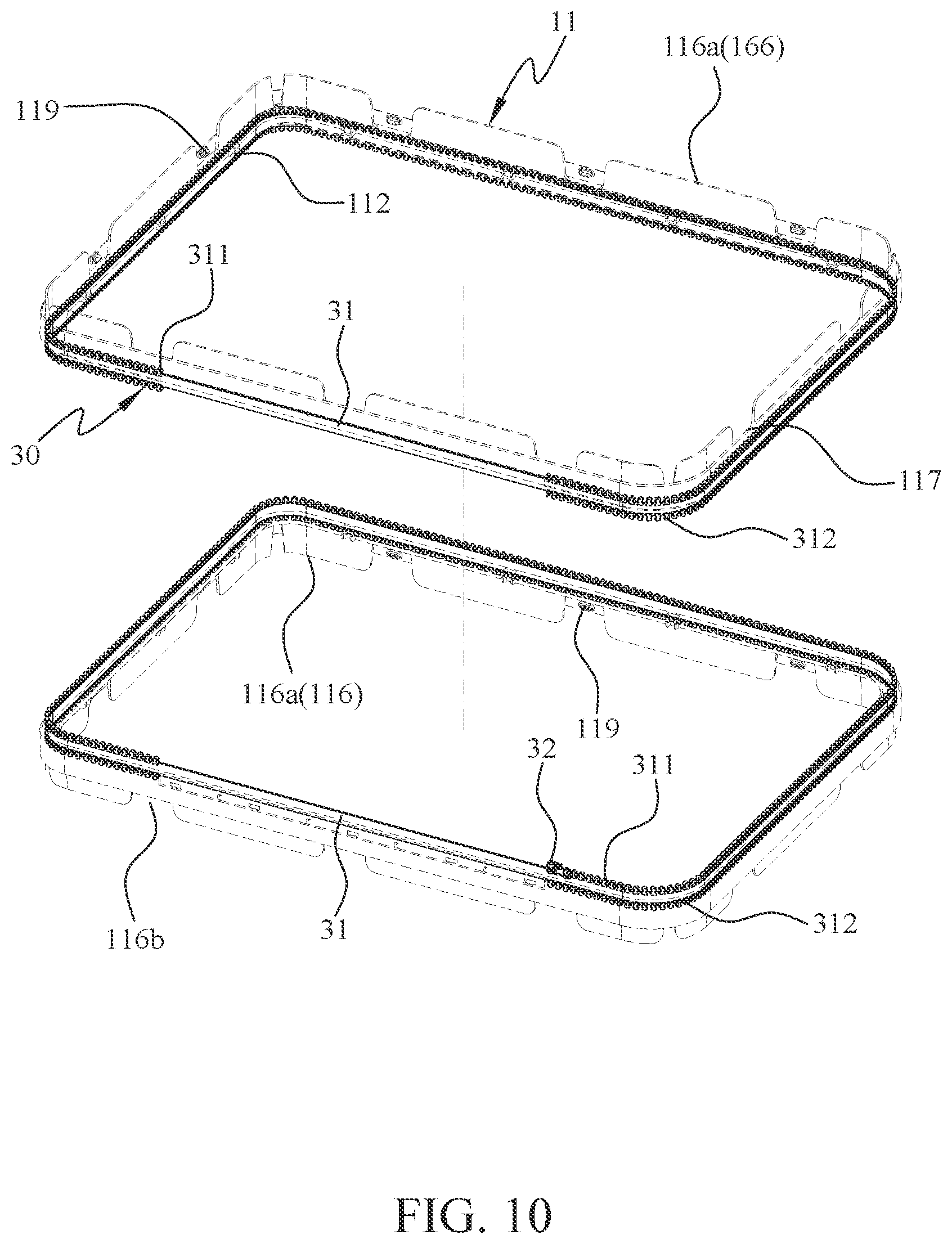 Patent US12342915 Figure 12 – Snap-fit suitcase