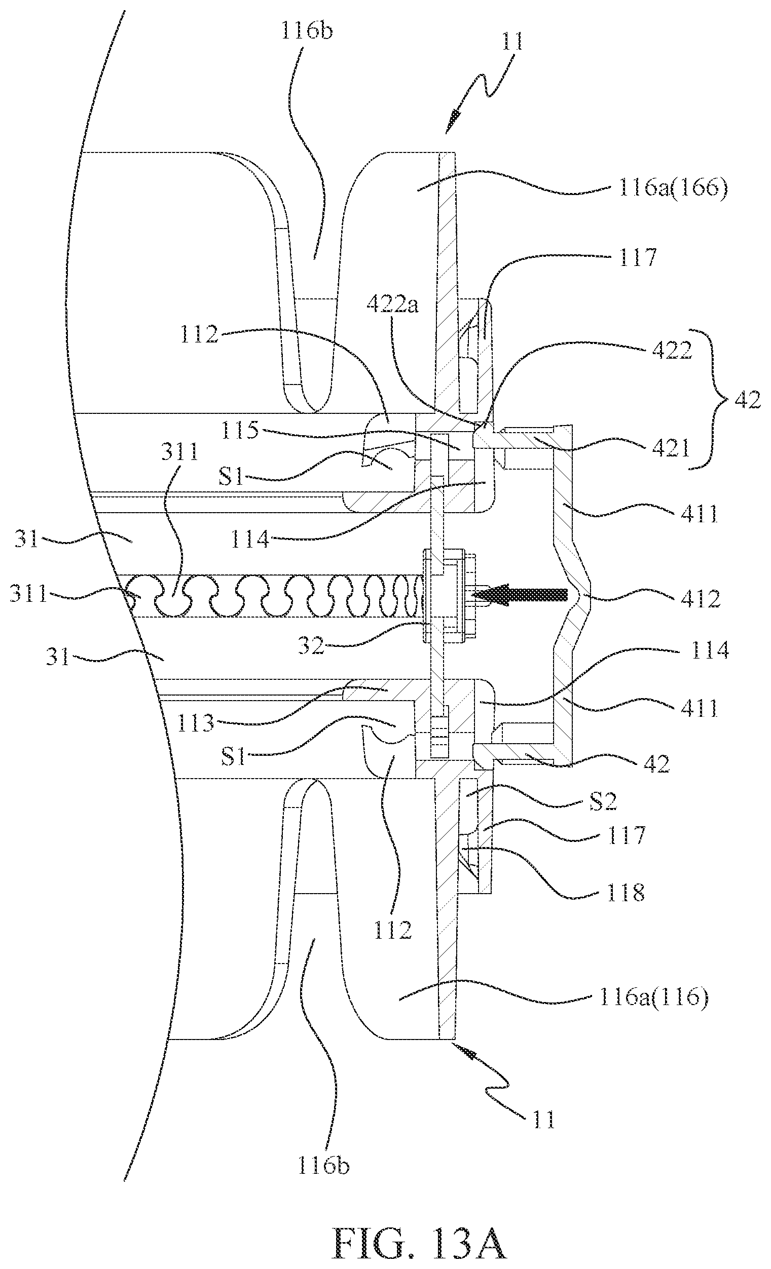 Patent US12342915 Figure 15 – Snap-fit suitcase
