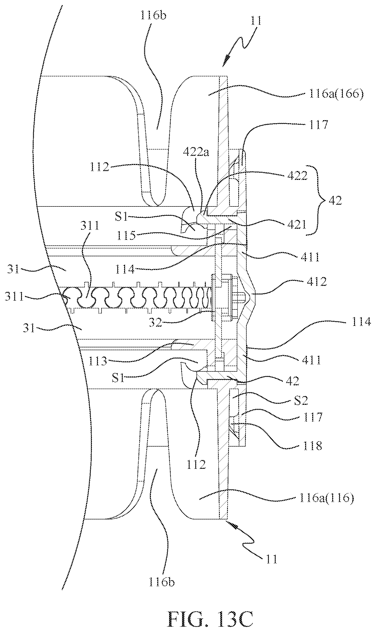 Patent US12342915 Figure 17 – Snap-fit suitcase