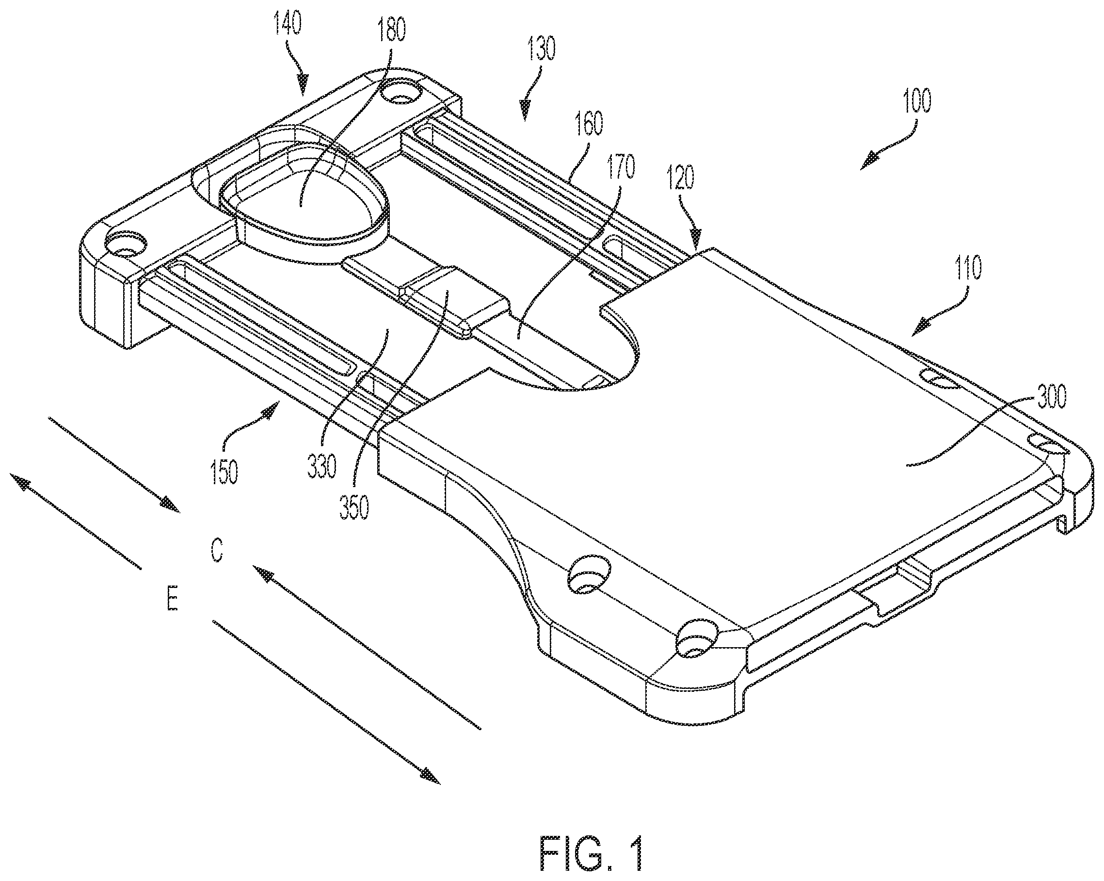Patent US12342917 Figure 1 – Compression and expansion locking device for luggage and luggage containing same