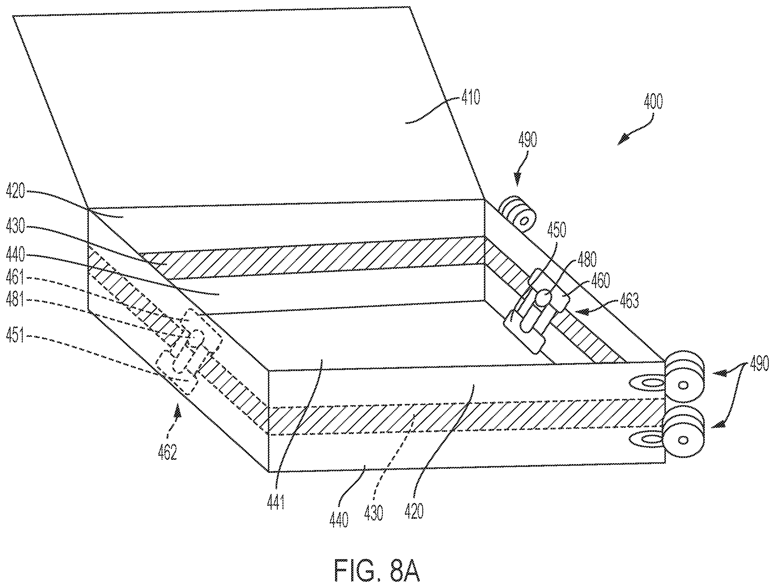 Patent US12342917 Figure 8 – Compression and expansion locking device for luggage and luggage containing same