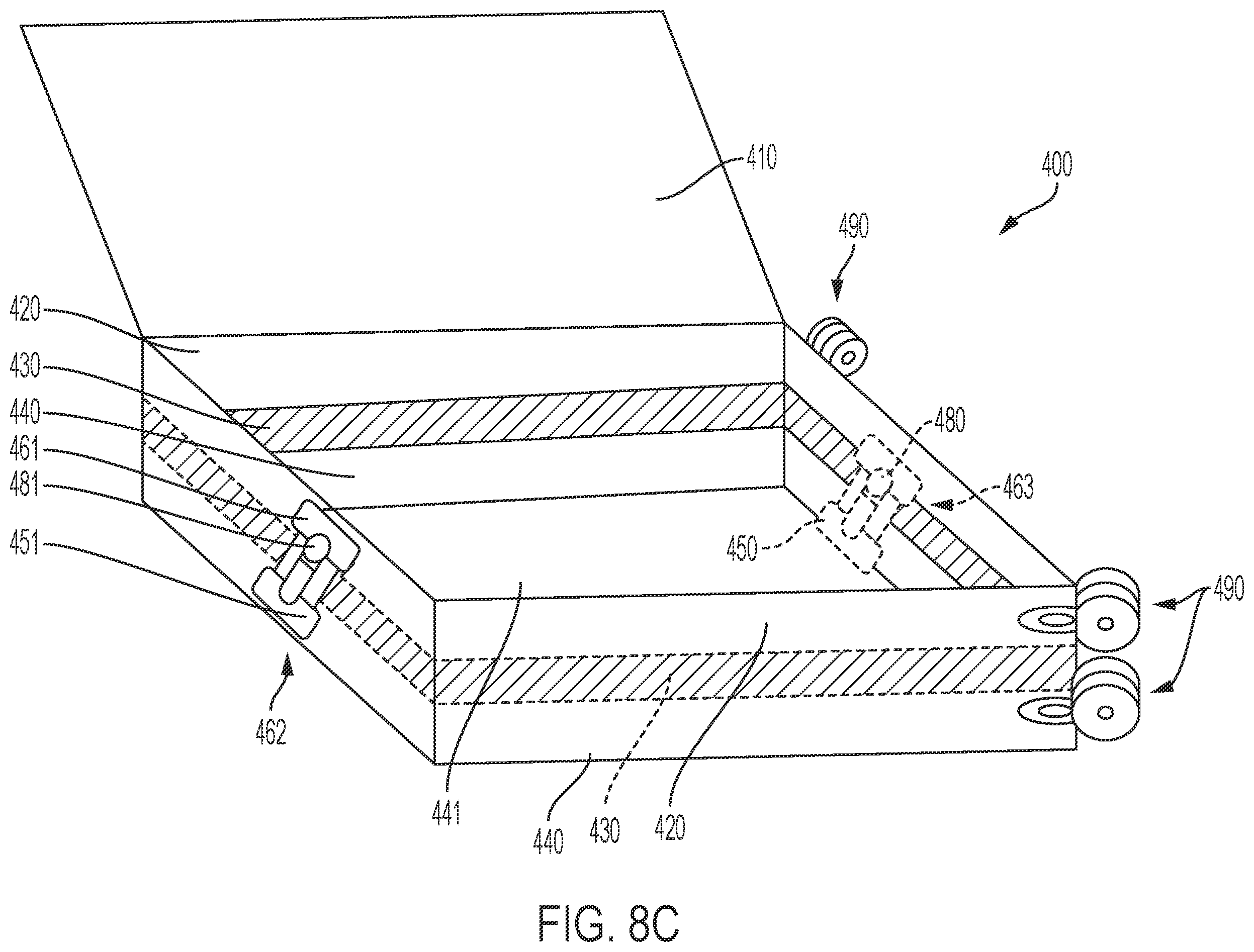 Patent US12342917 Figure 10 – Compression and expansion locking device for luggage and luggage containing same
