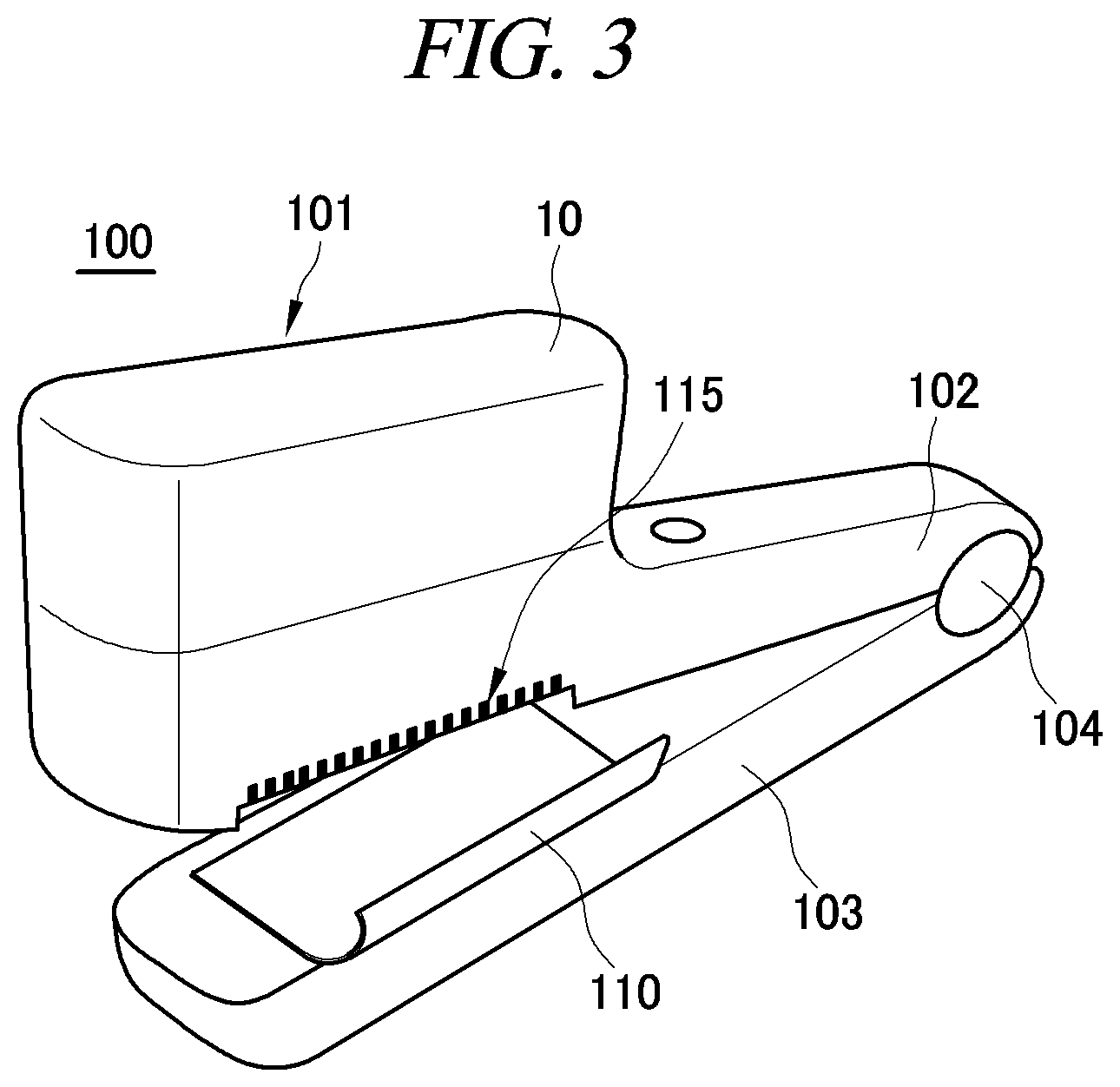Patent US12342918 Figure 3 – Portable hair printer and printing method using same