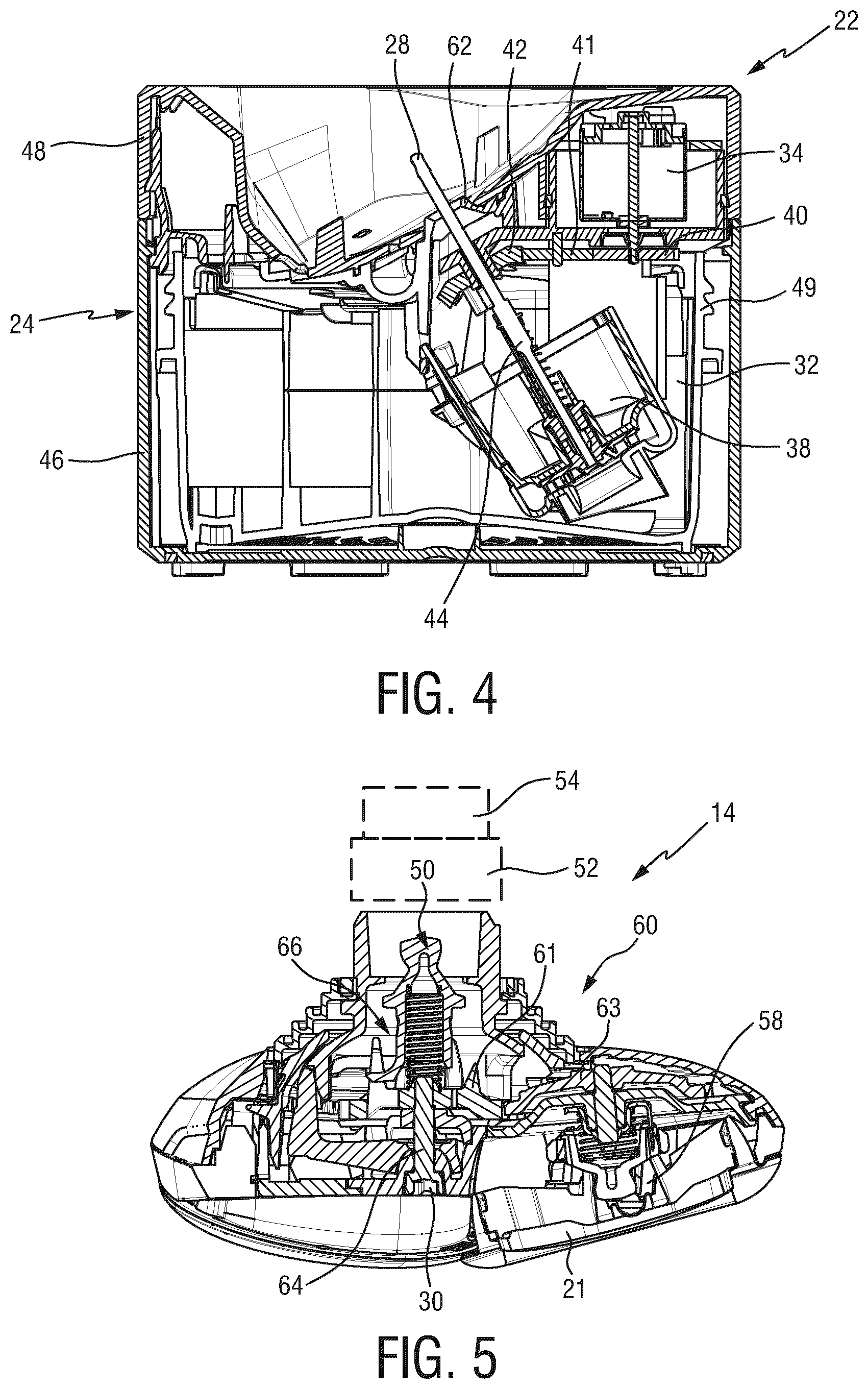 Patent US12342921 Figure 4 – Shaving system with shaving unit and cleaning device