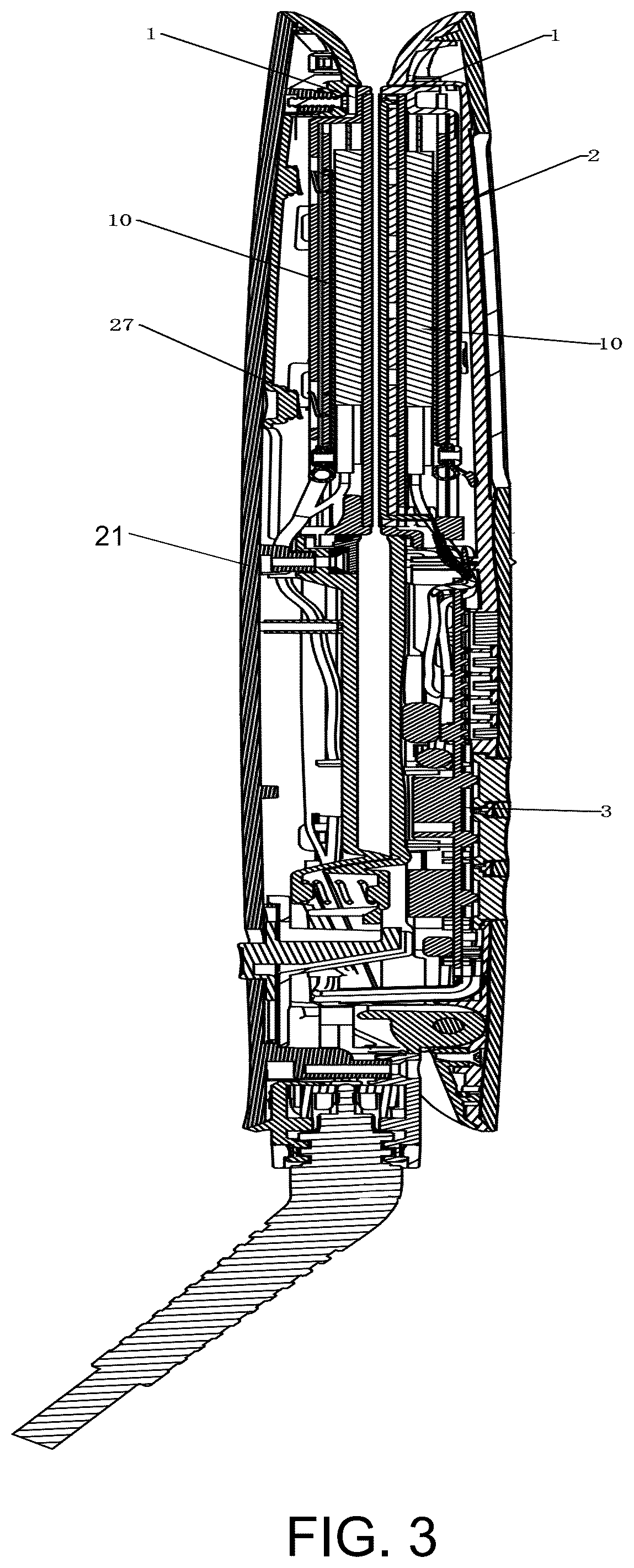 Patent US12342924 Figure 3 – Hair straightener capable of automatically distinguishing dry and wet hair