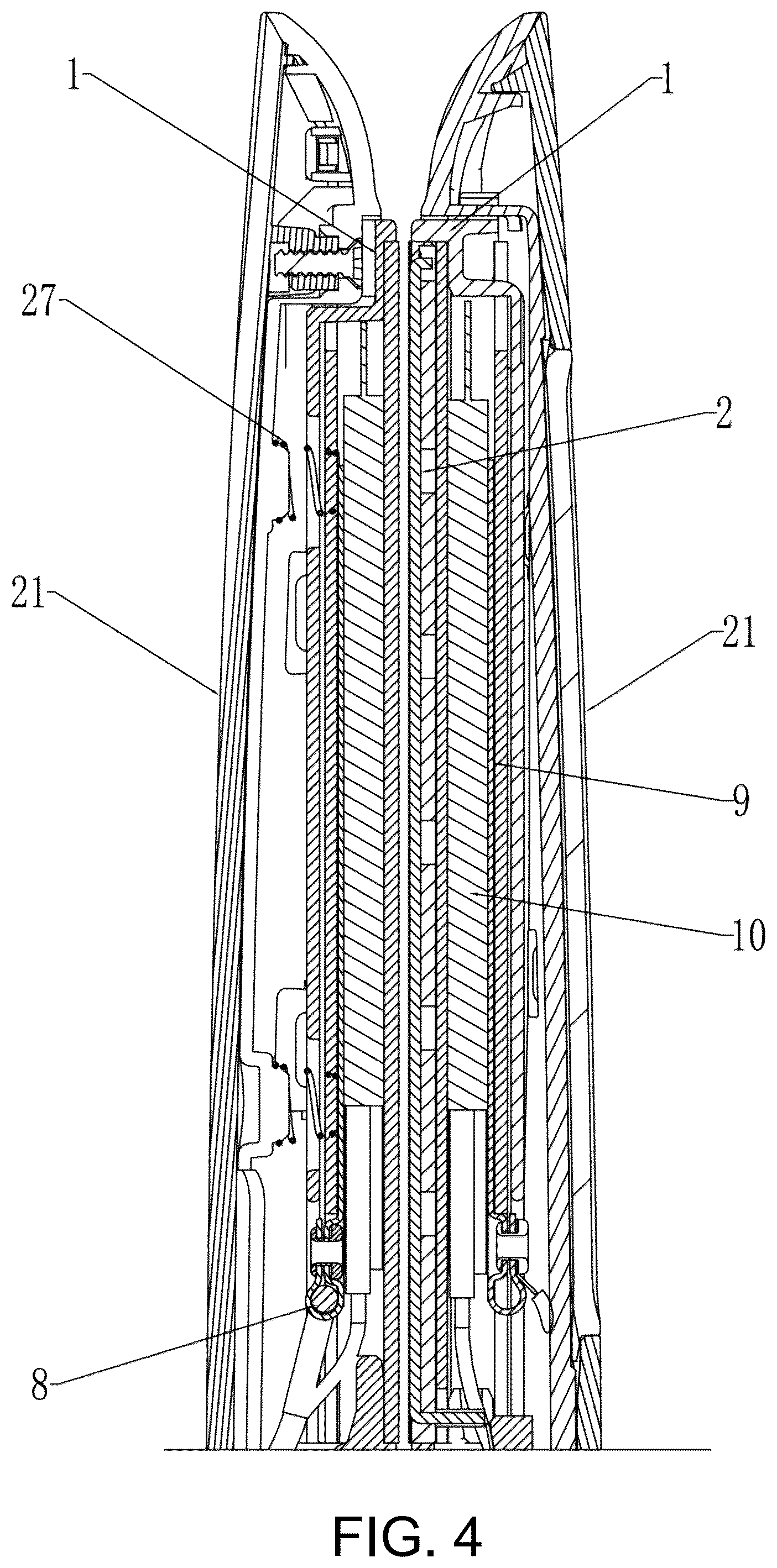 Patent US12342924 Figure 4 – Hair straightener capable of automatically distinguishing dry and wet hair