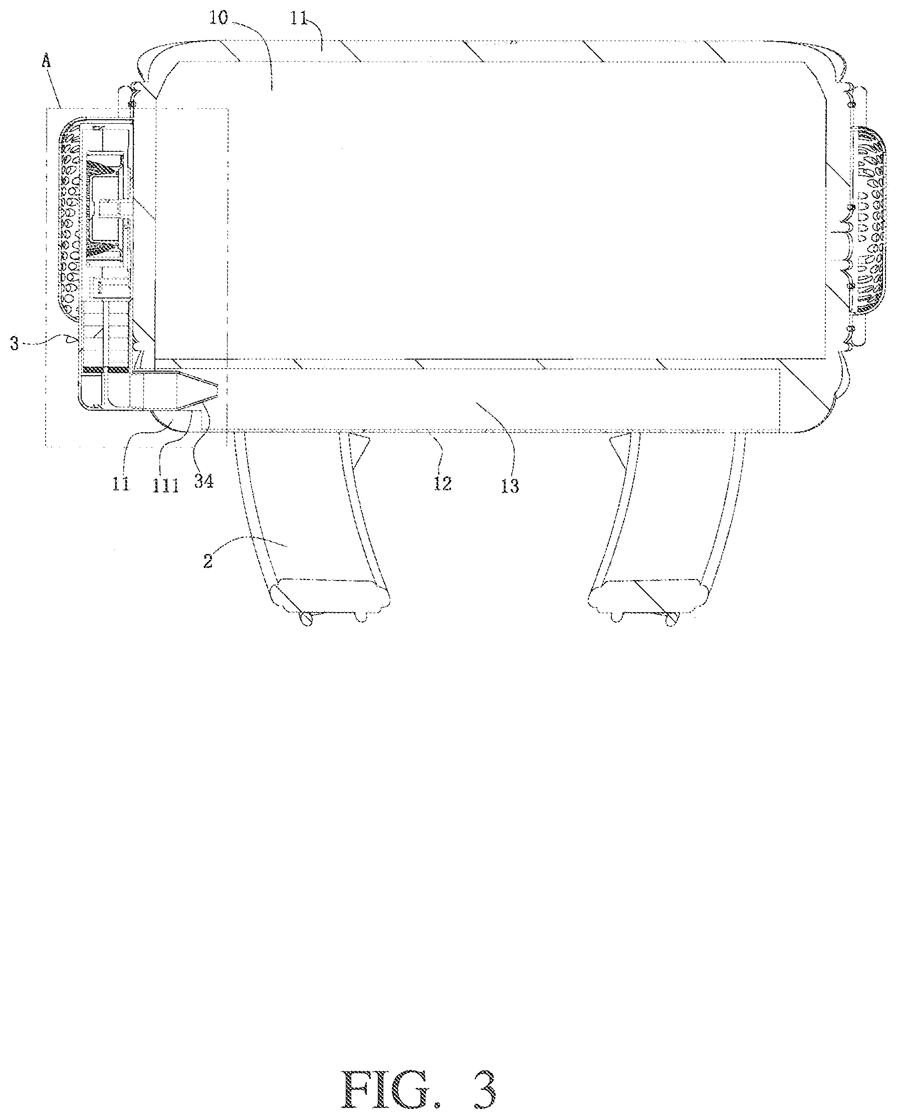 Patent US12342925 Figure 3 – Backpack with cooling and temperature-lowering functionality