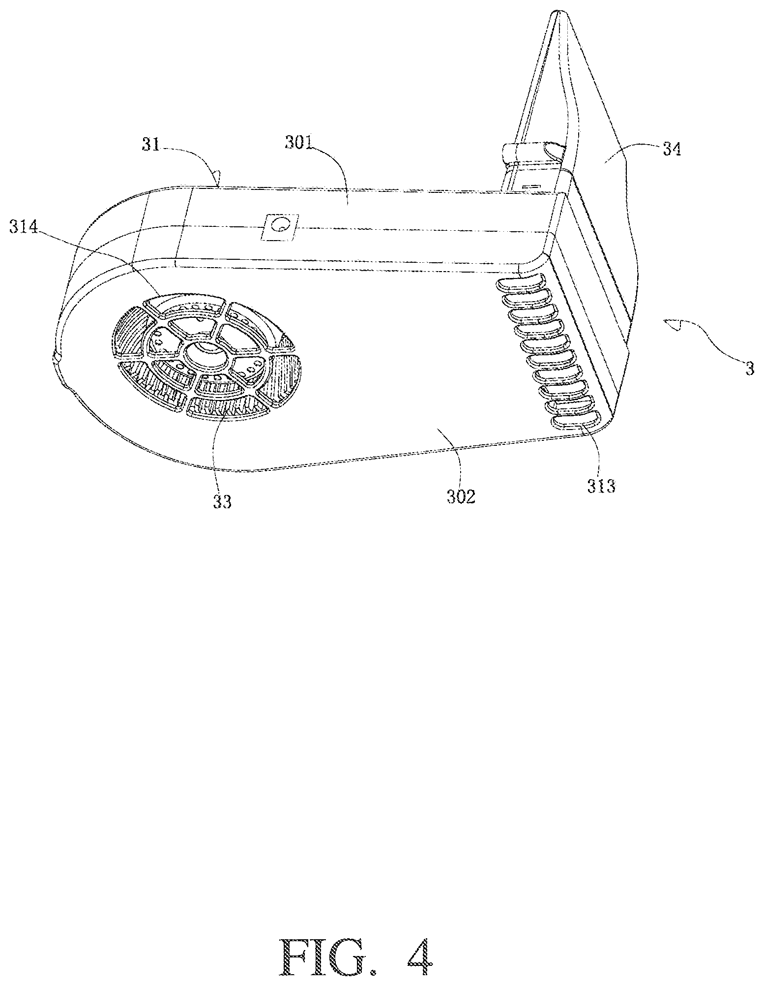 Patent US12342925 Figure 4 – Backpack with cooling and temperature-lowering functionality