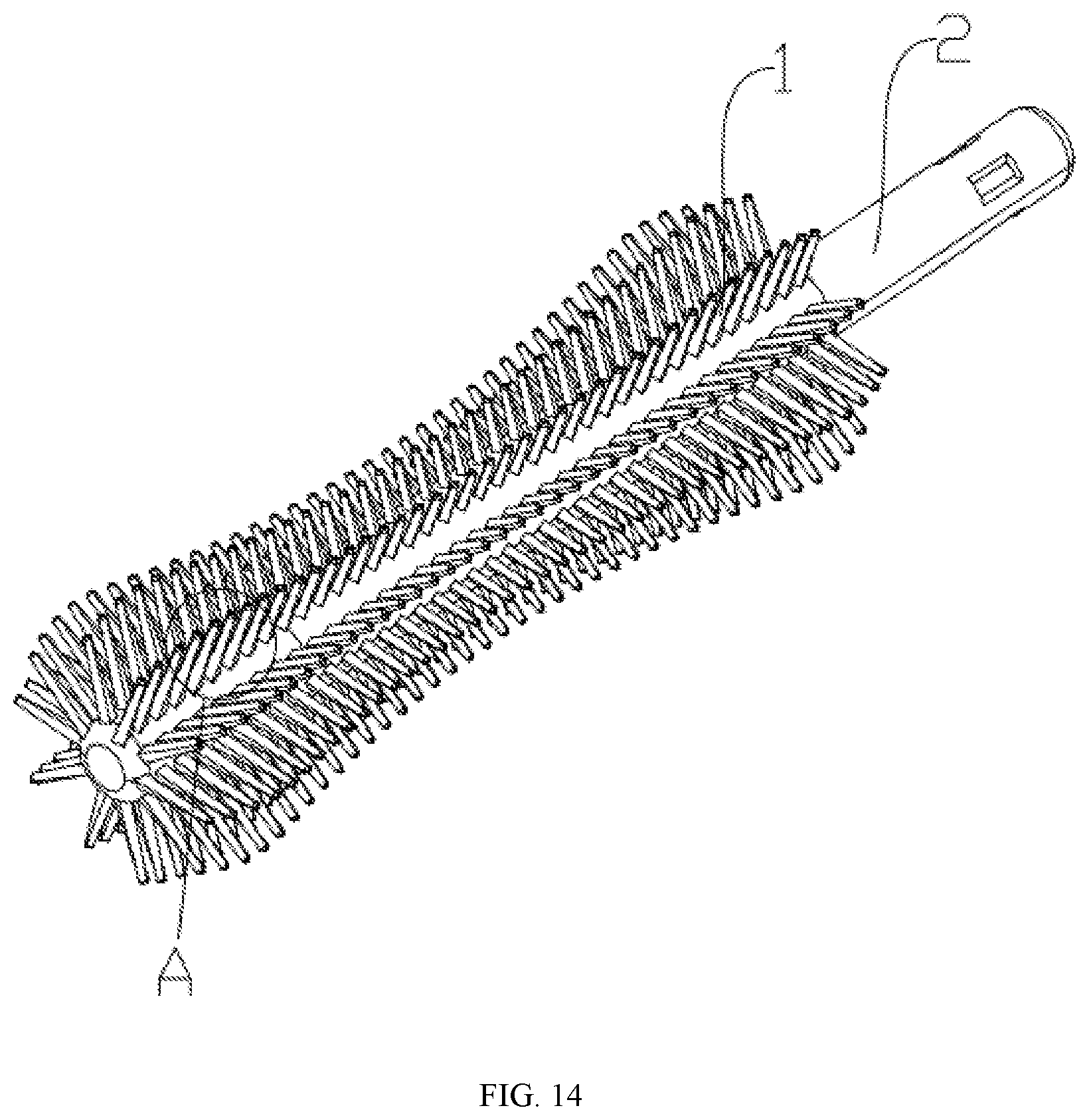 Patent US12342929 Figure 7 – Bristle and mascara brush having same