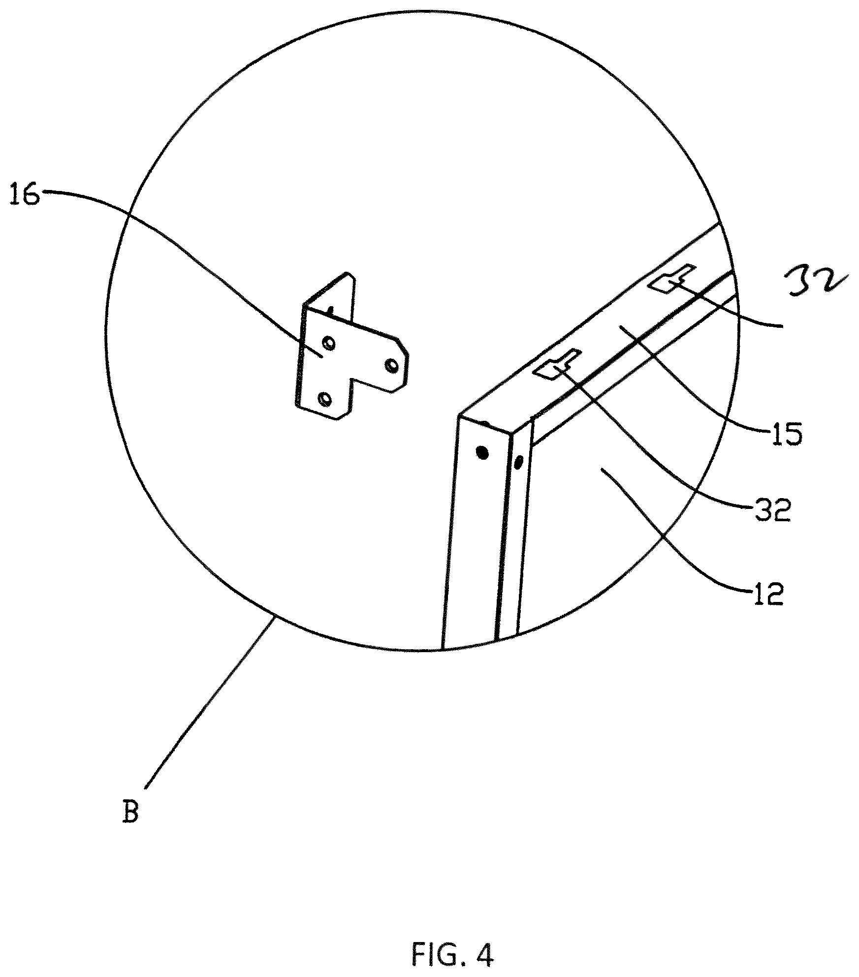 Patent US12342931 Figure 4 – Modular cabinet assembly