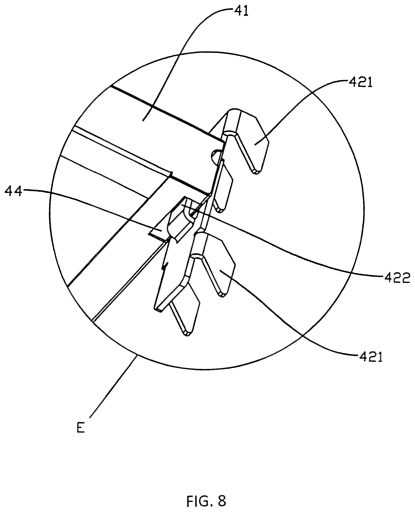 Patent US12342931 Figure 8 – Modular cabinet assembly