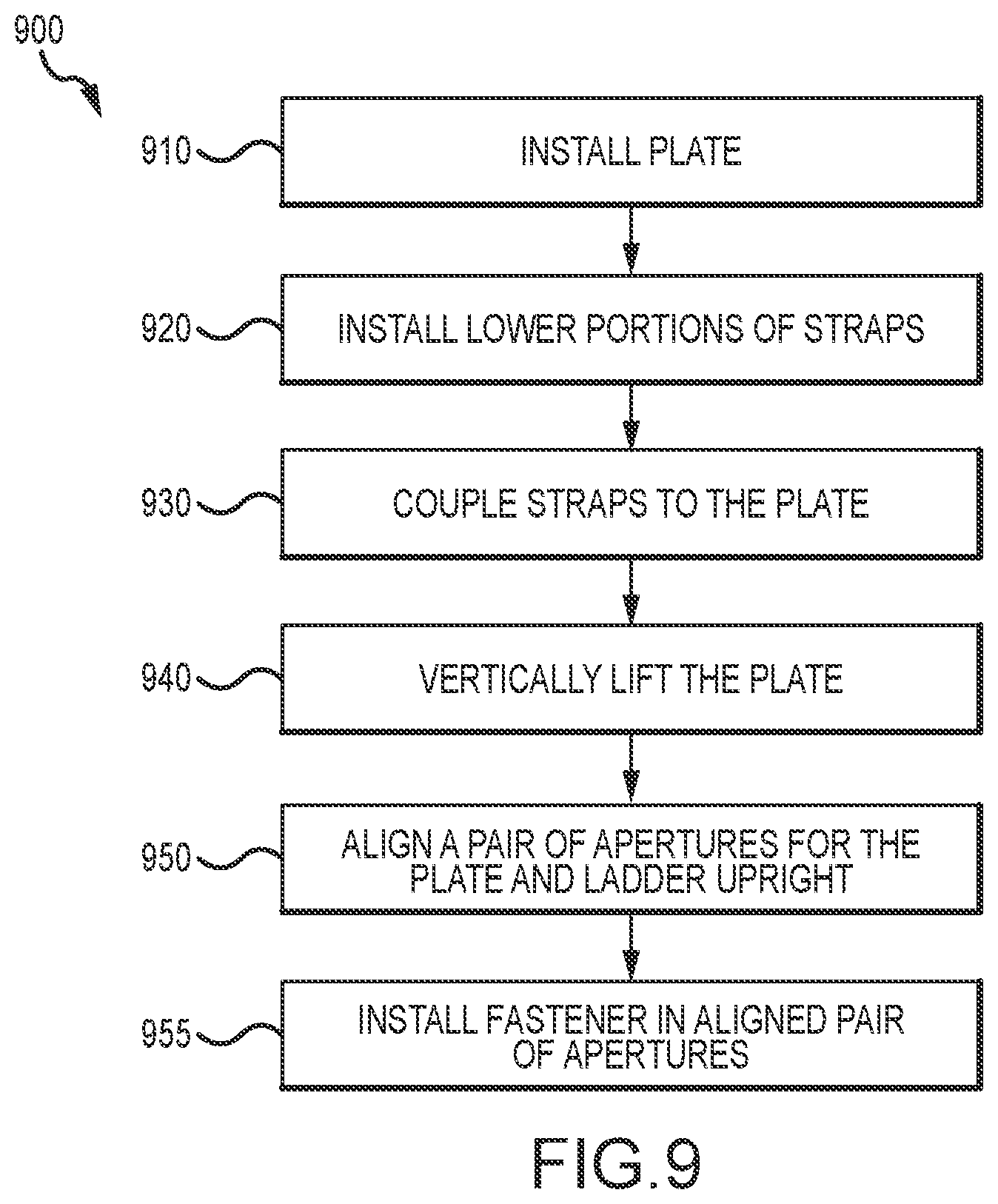 Patent US12342932 Figure 9 – Adjustable tensioning mechanism for storage rack