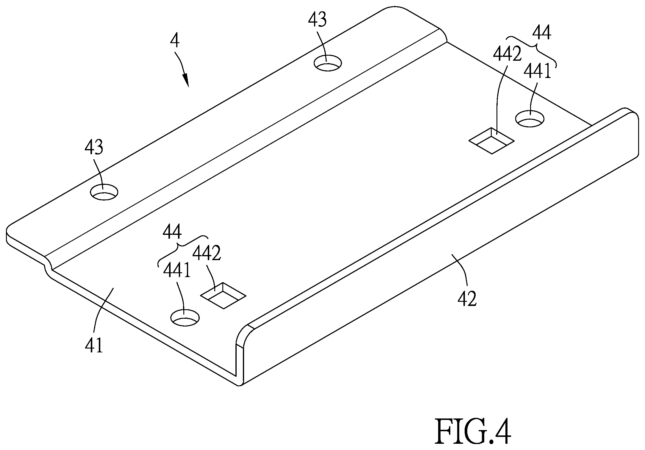 Patent US12342934 Figure 4 – Slide rail structure with buffer seat
