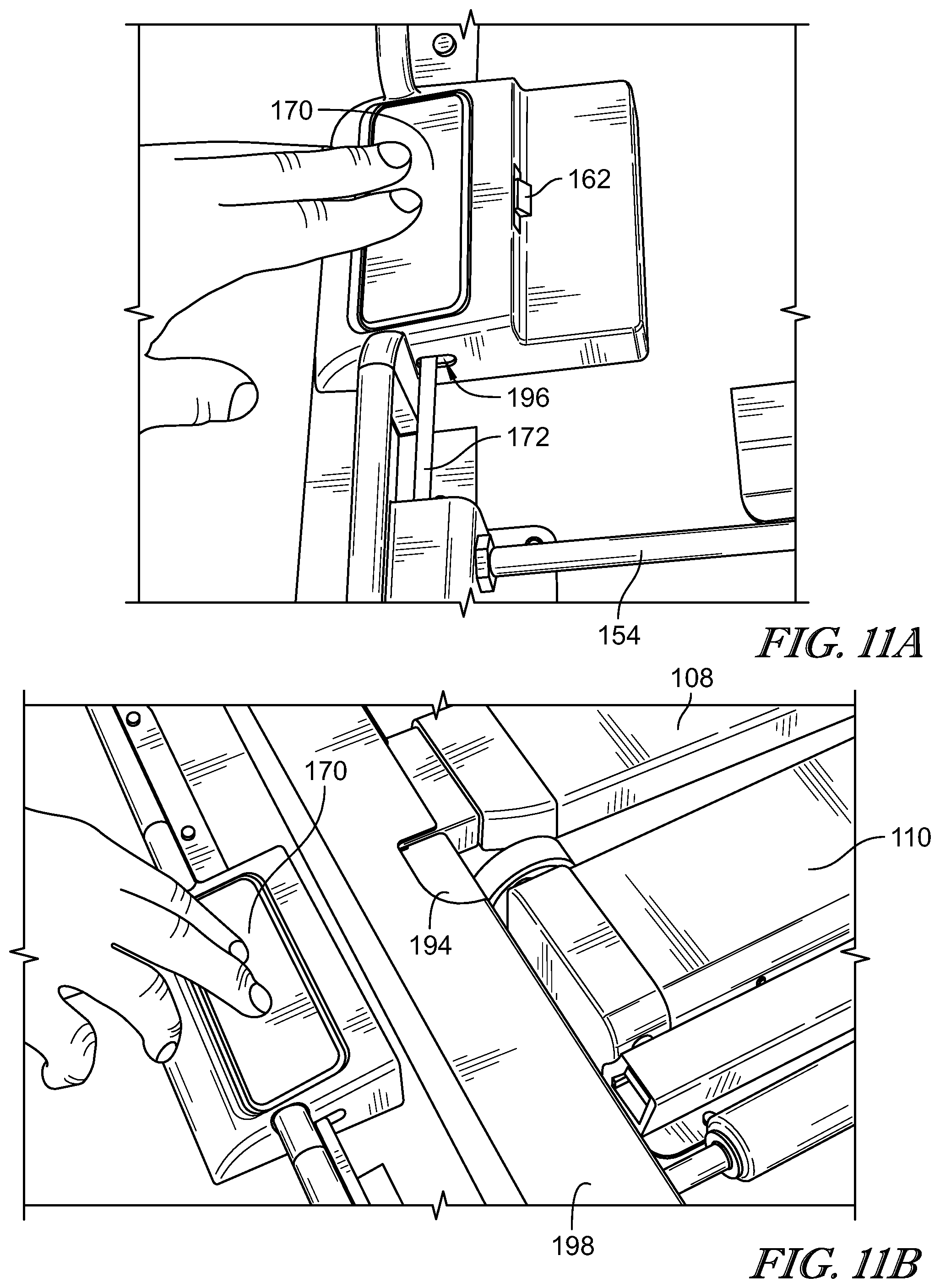 Patent US12342936 Figure 12 – Collapsible adjustable height table