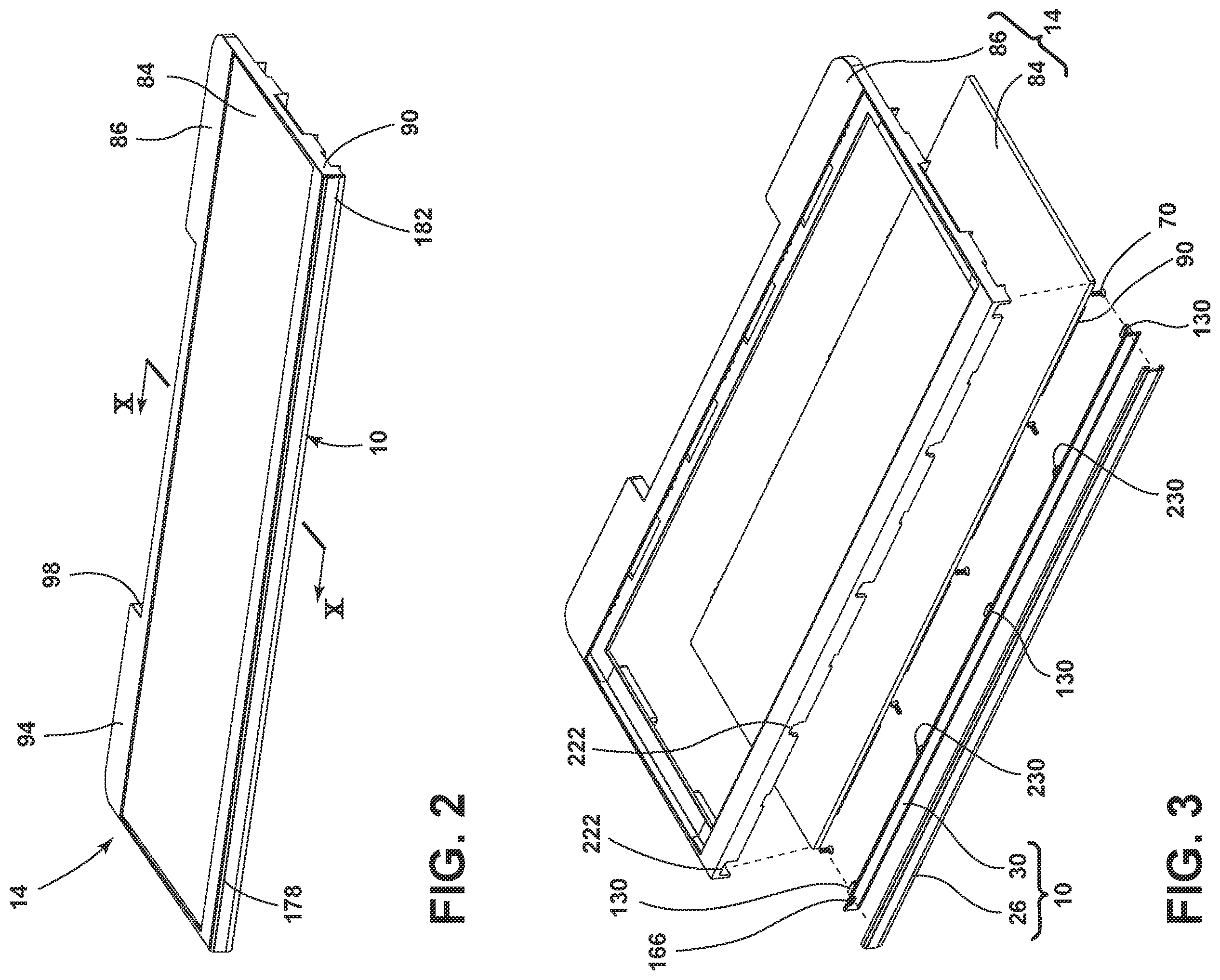 Patent US12342938 Figure 2 – Trim assembly for an appliance shelf