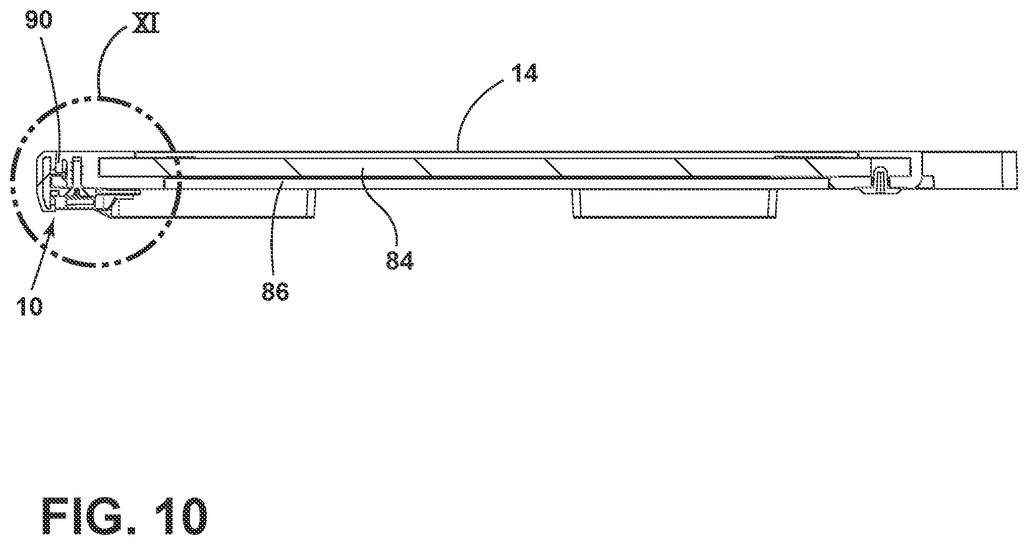 Patent US12342938 Figure 6 – Trim assembly for an appliance shelf