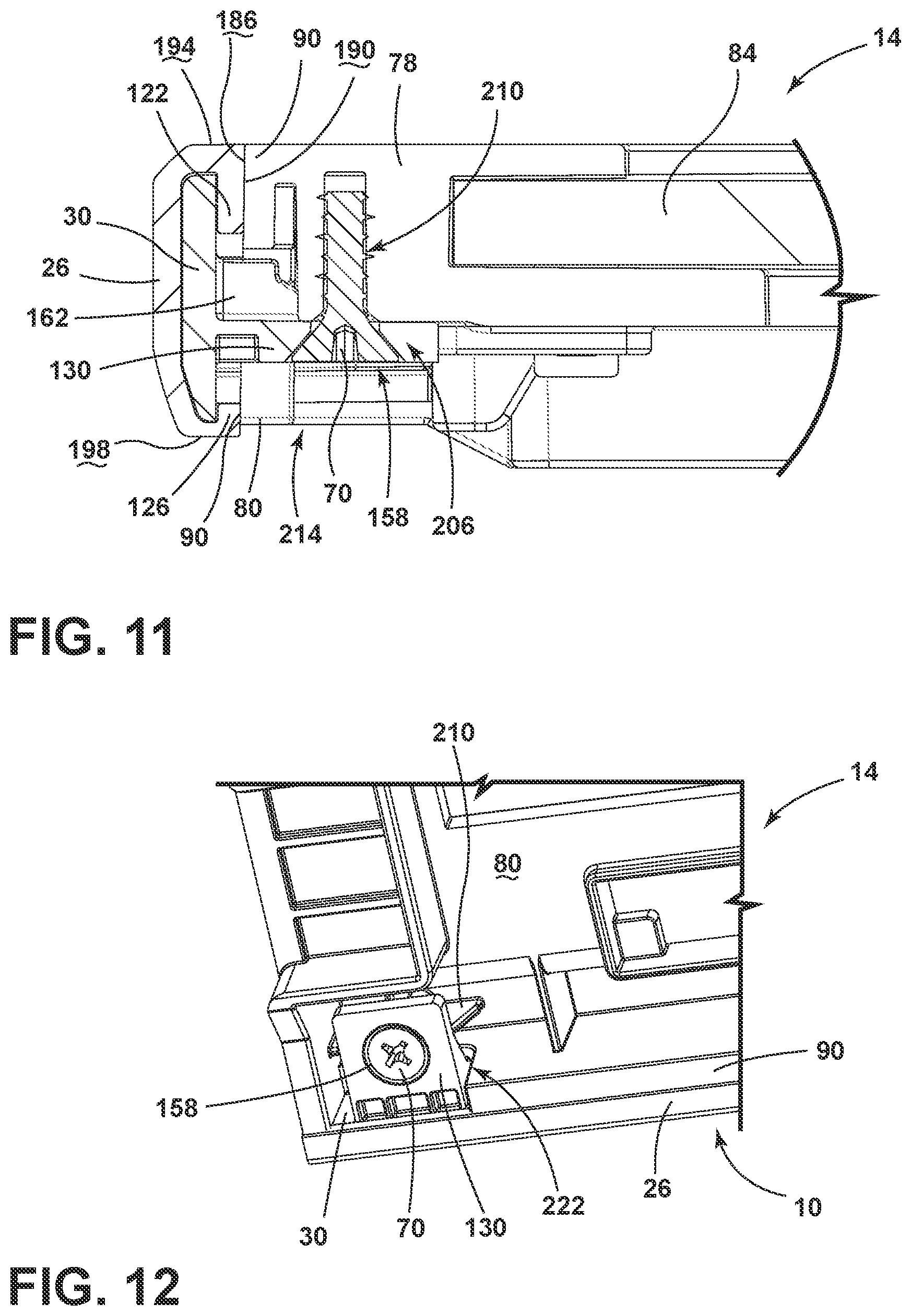 Patent US12342938 Figure 7 – Trim assembly for an appliance shelf