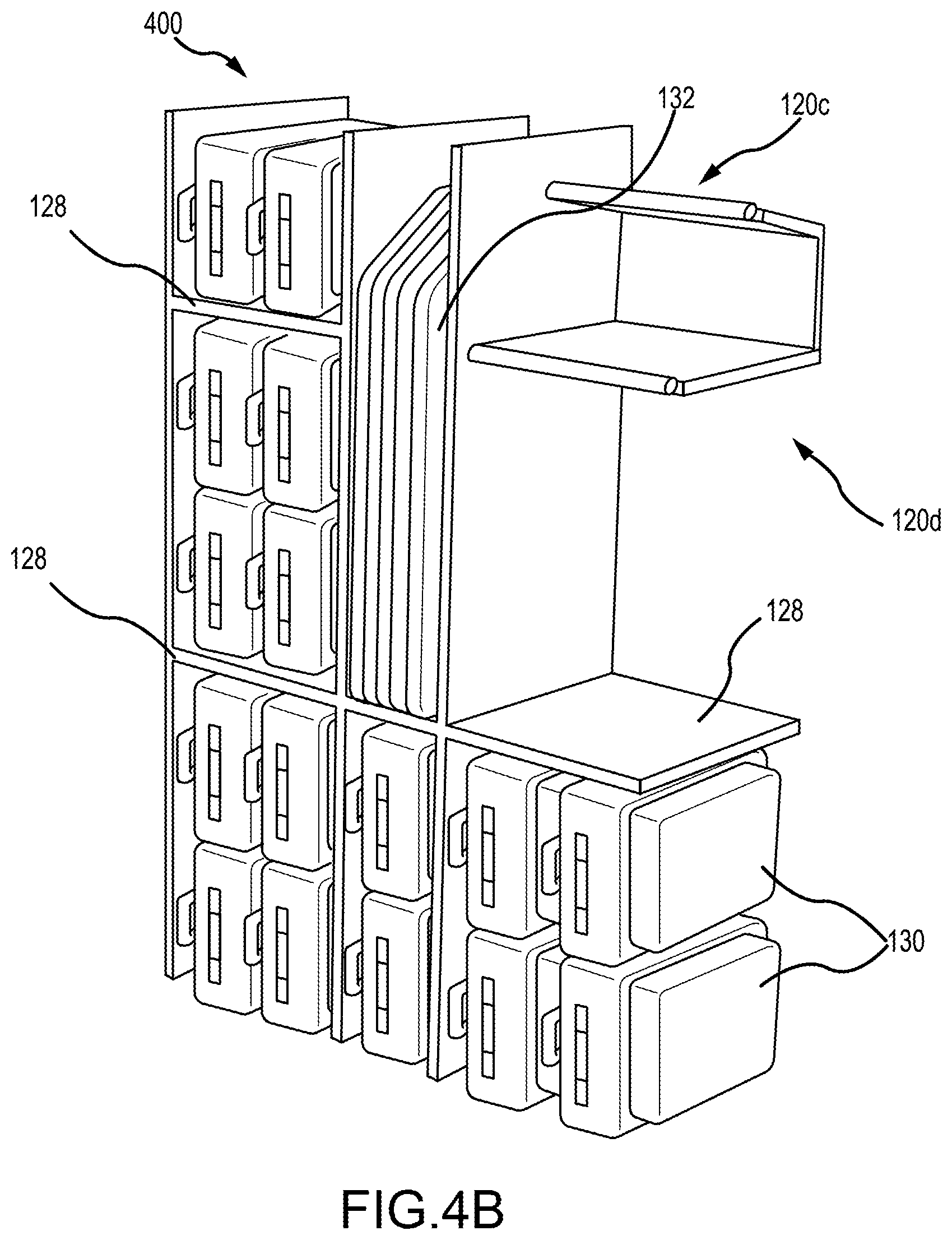 Patent US12342939 Figure 10 – Convertible closet with articulating top shelf