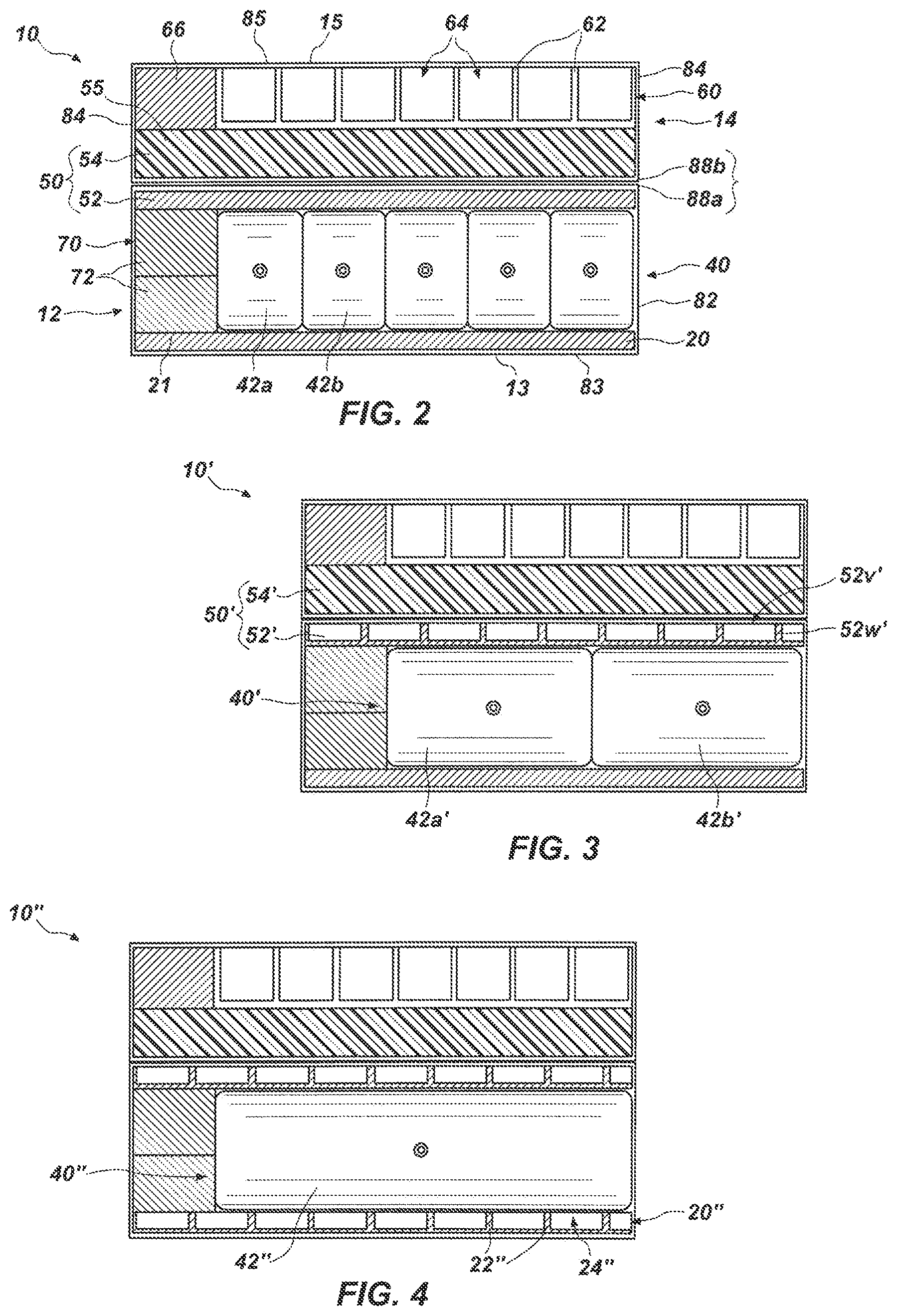 Patent US12342941 Figure 2 – Composite mattresses with air chambers
