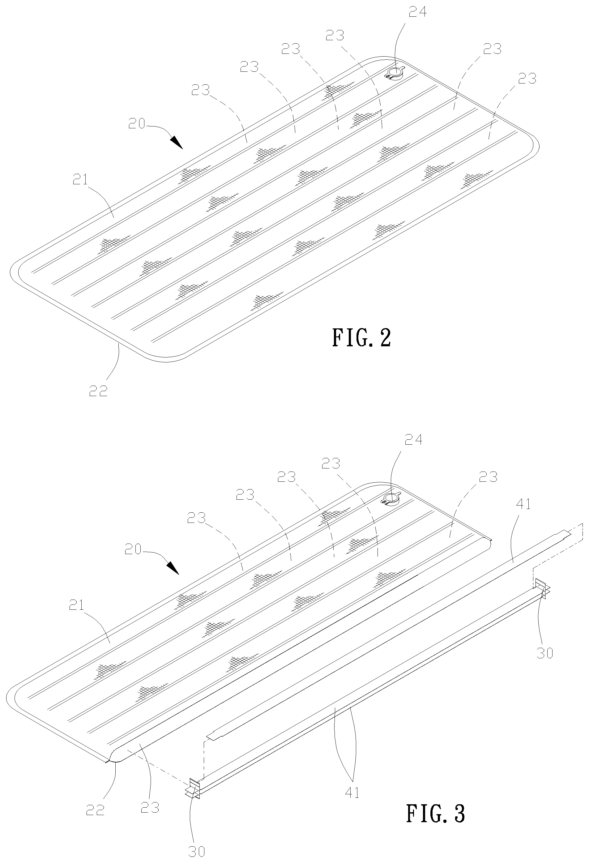 Patent US12342942 Figure 2 – Inflatable cushion structure