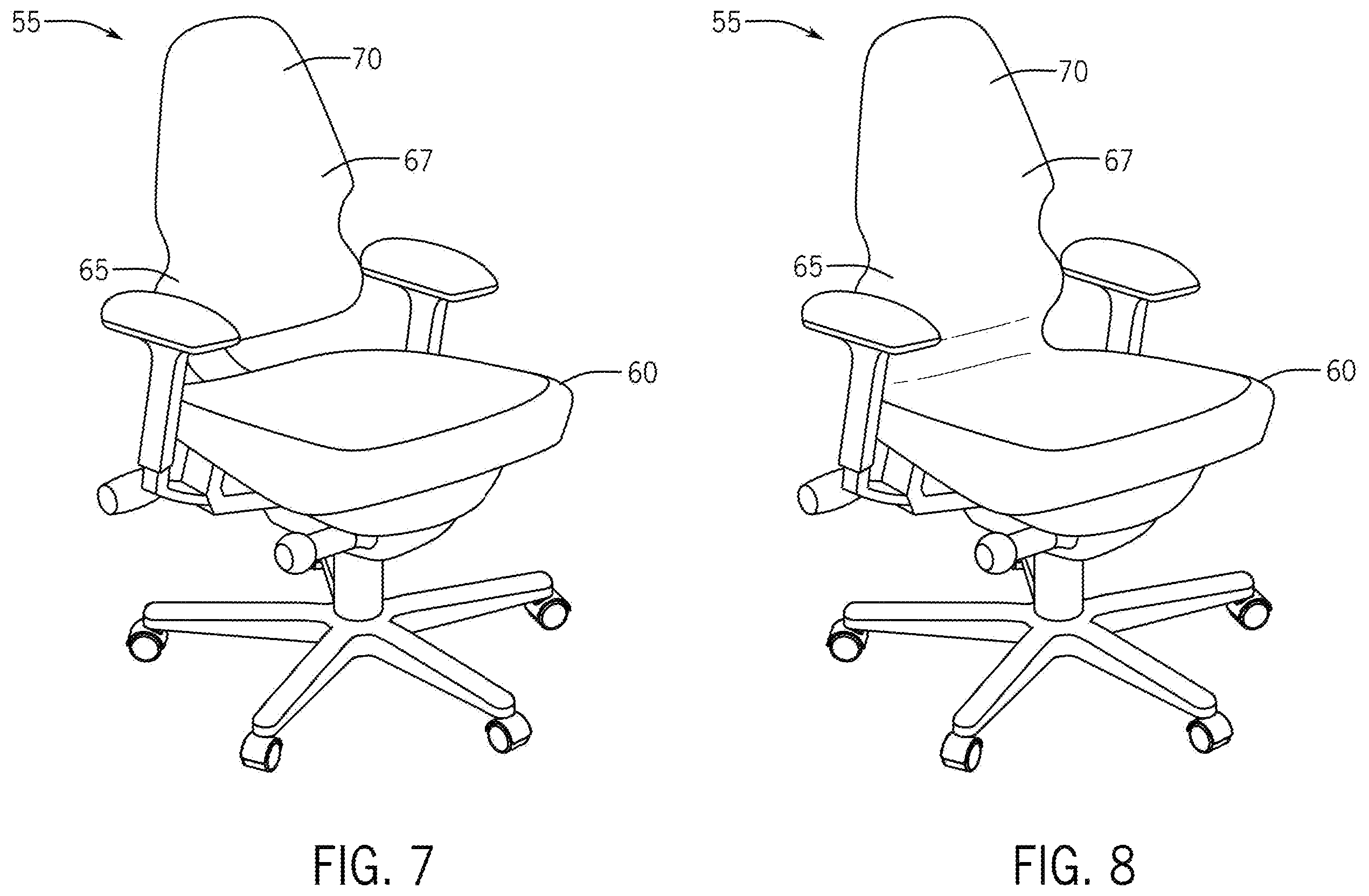 Patent US12342944 Figure 6 – Seat configuration