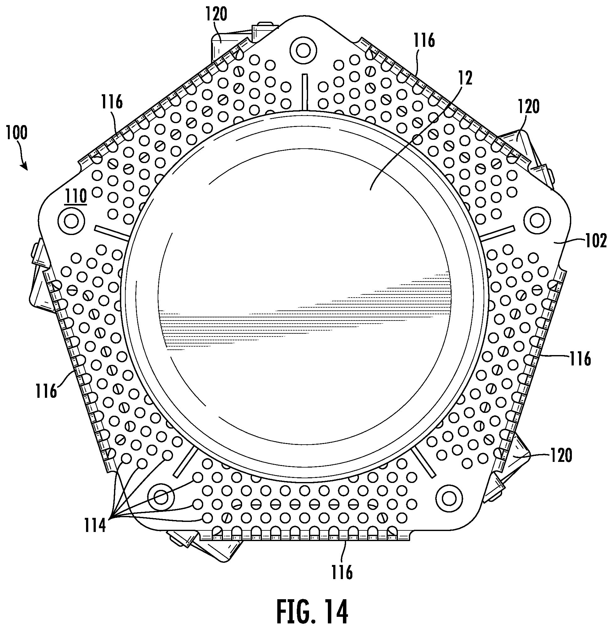Patent US12342945 Figure 14 – Chair base with storage bowls