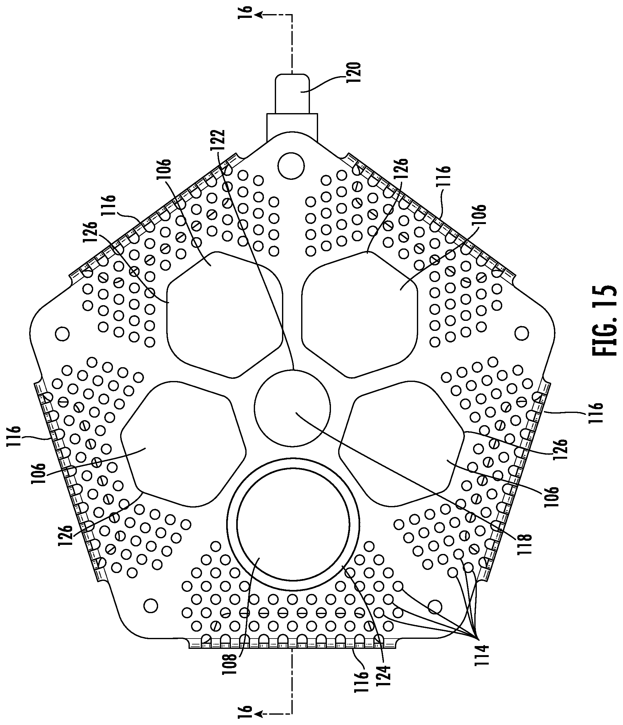 Patent US12342945 Figure 15 – Chair base with storage bowls