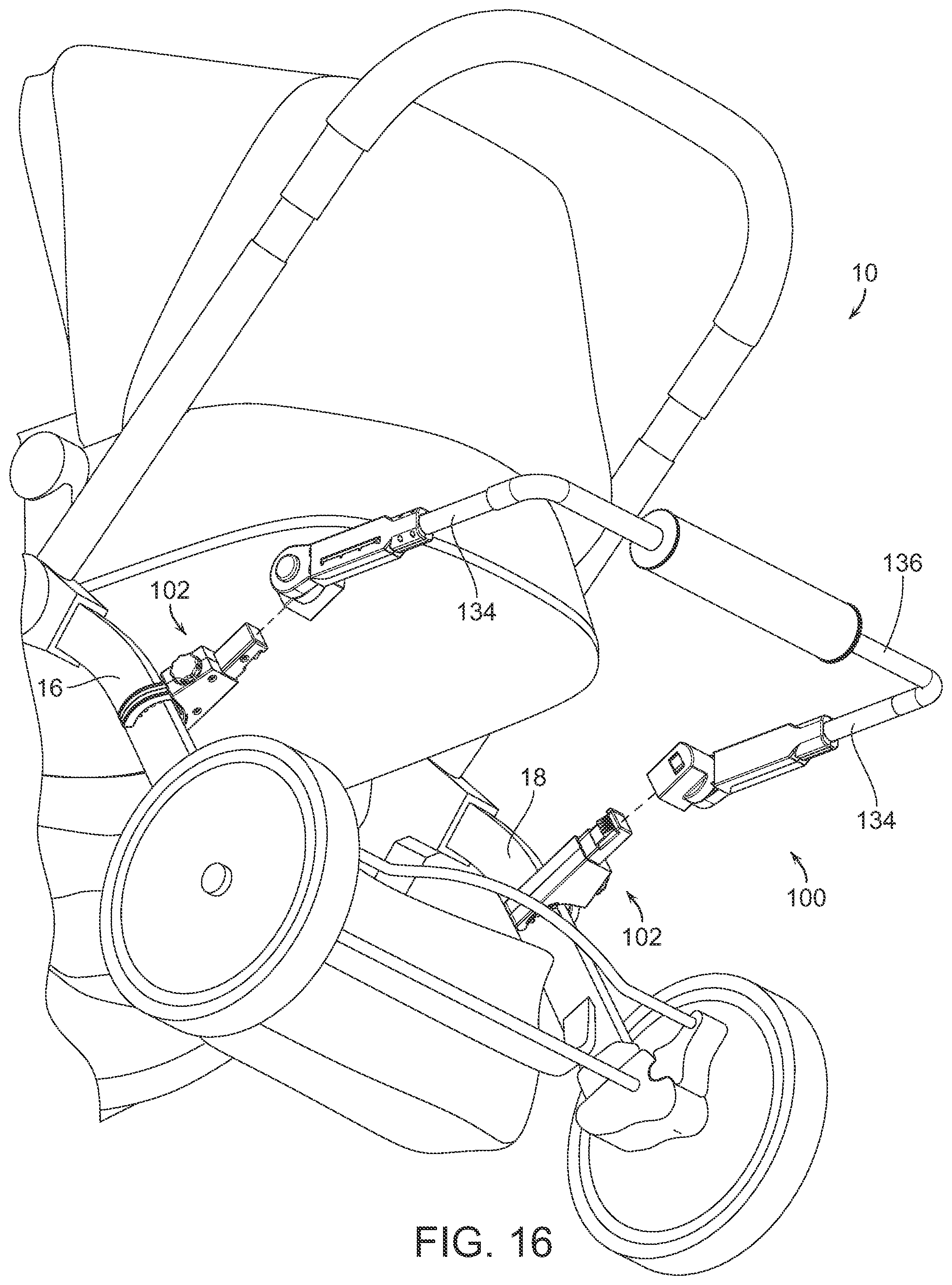 Patent US12342947 Figure 15 – Child walking assembly and related method