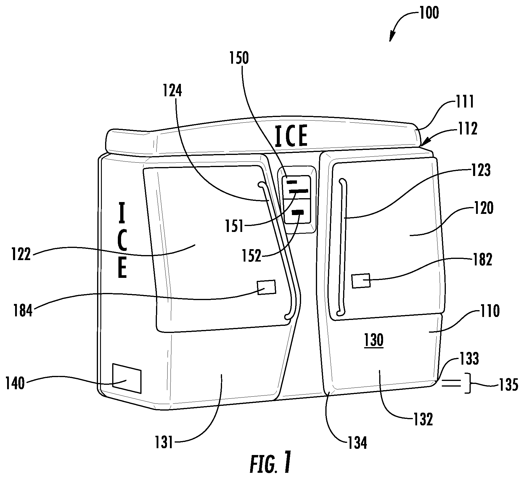 Patent US12342948 — Merchandiser with on-product financial payment system — Figure 1