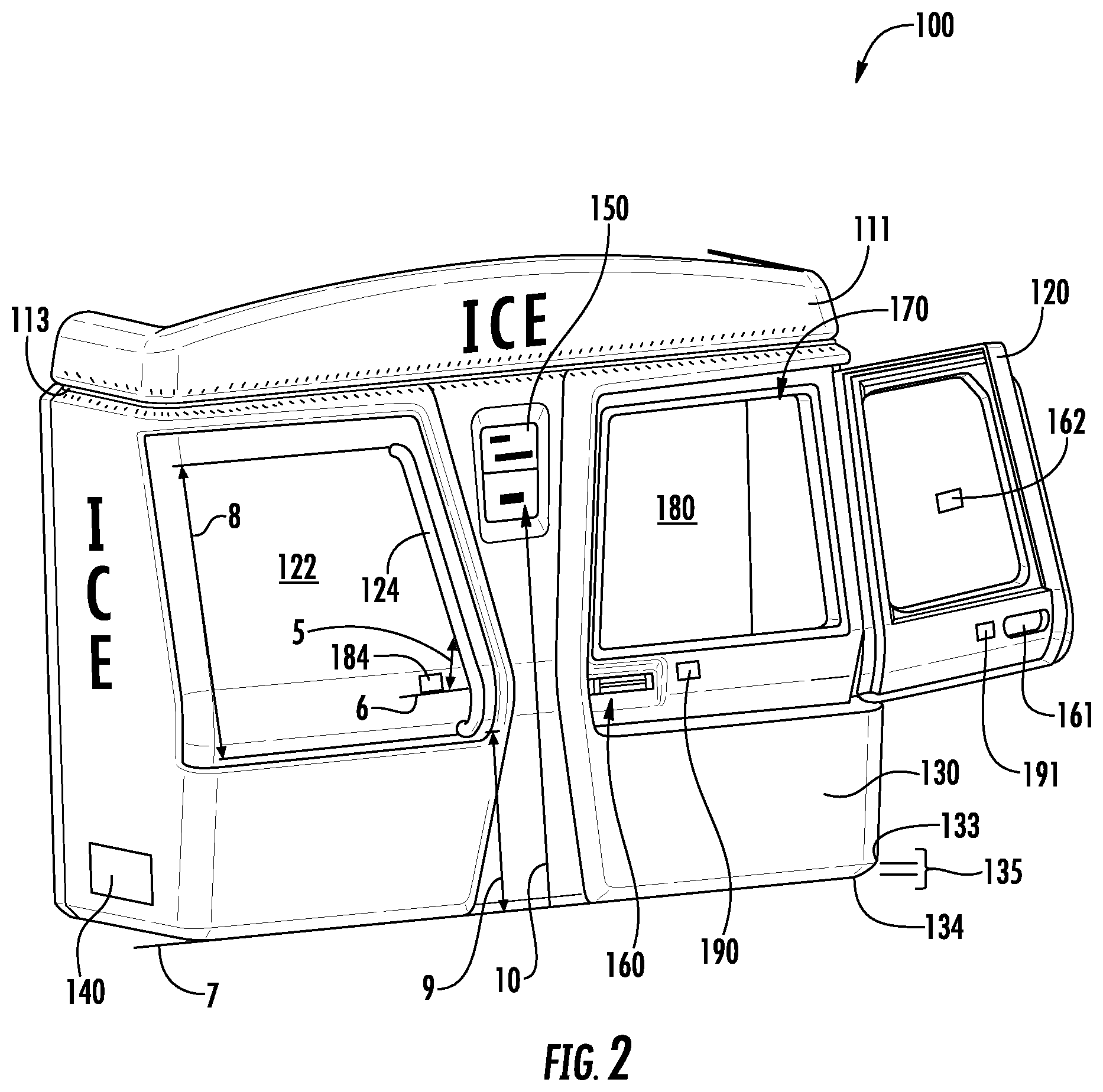 Patent US12342948 Figure 2 – Merchandiser with on-product financial payment system