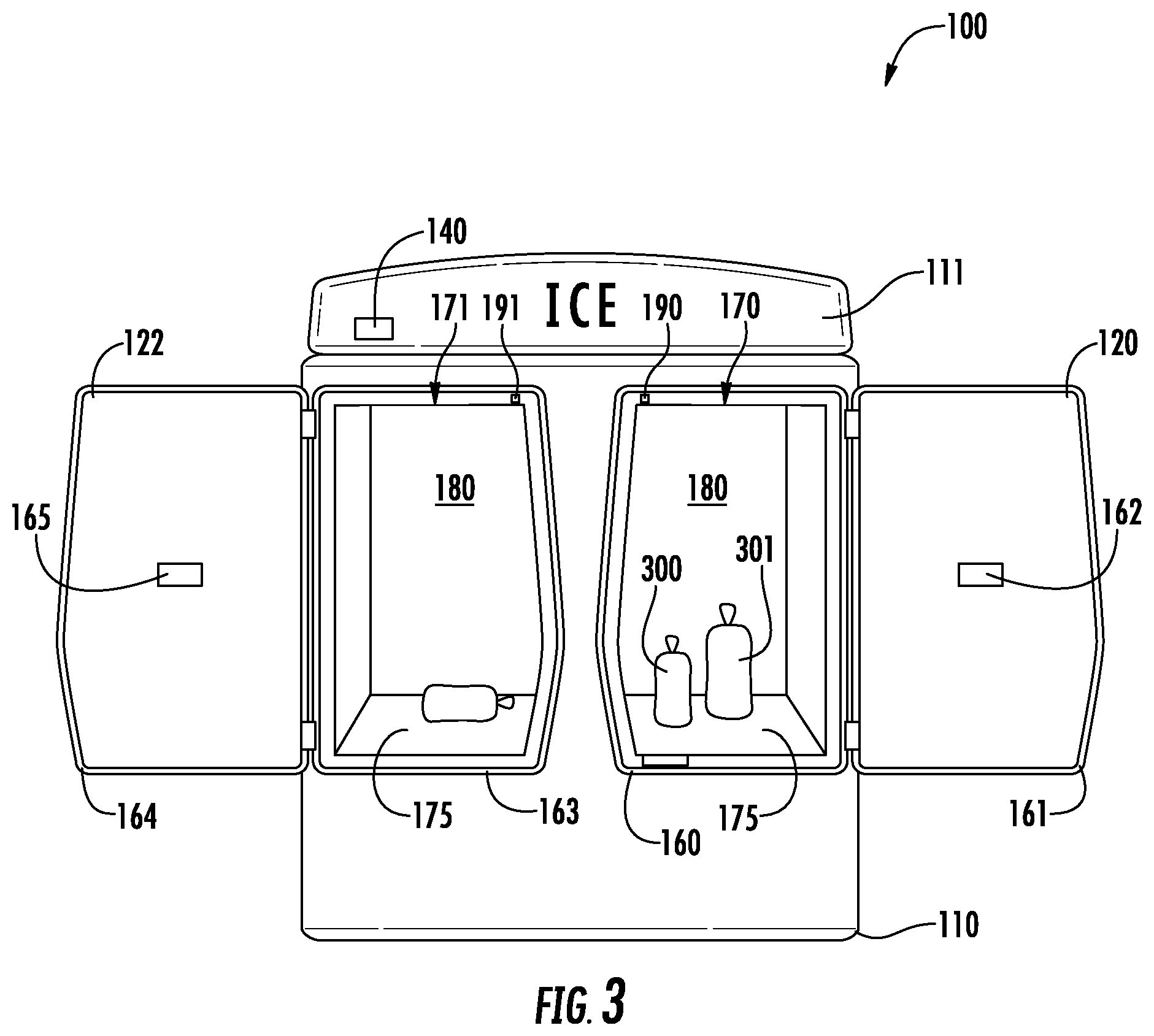 Patent US12342948 Figure 3 – Merchandiser with on-product financial payment system