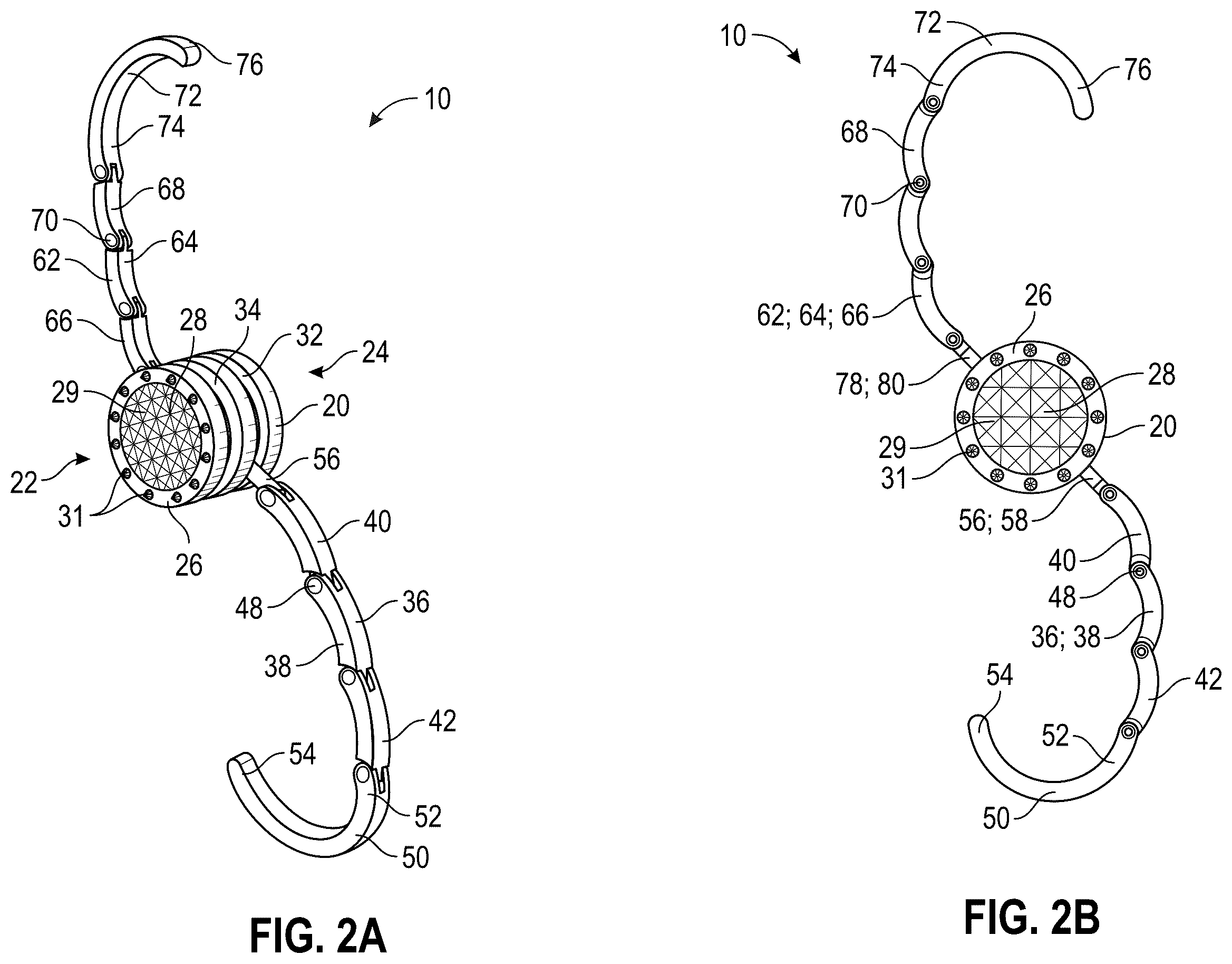 Patent US12342951 Figure 2 – Articulating hook apparatus for hanging an article from a variety of structures
