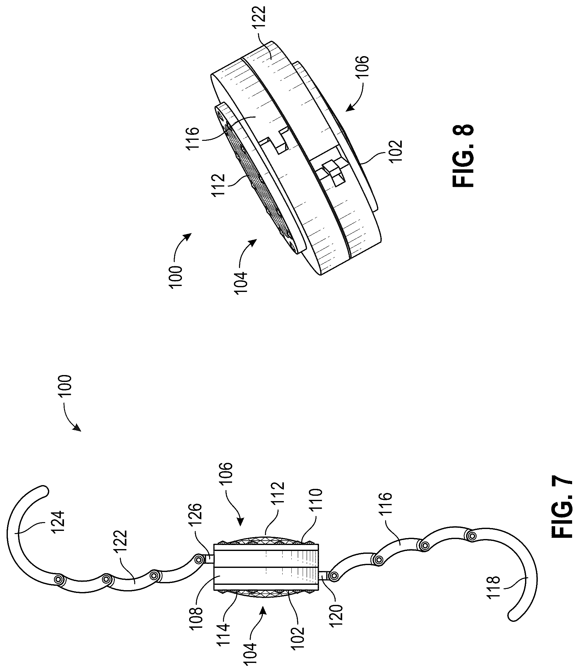 Patent US12342951 Figure 7 – Articulating hook apparatus for hanging an article from a variety of structures