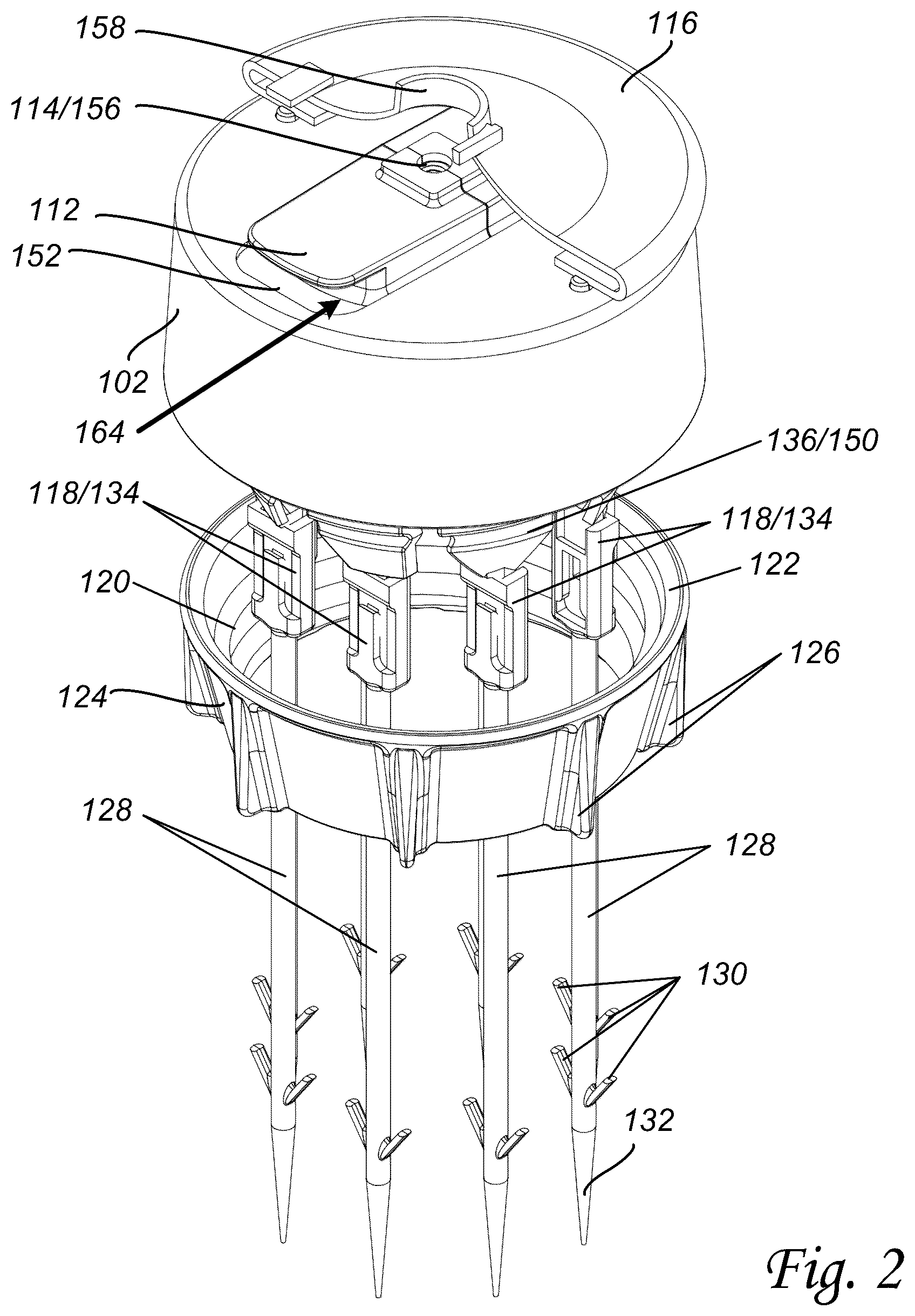 Patent US12342952 Figure 2 – Tree topper stabilizer