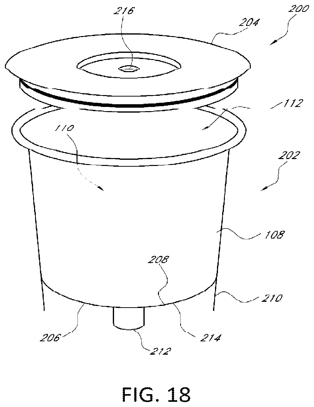 Patent US12342955 Figure 10 – Brewing material container for a beverage brewer